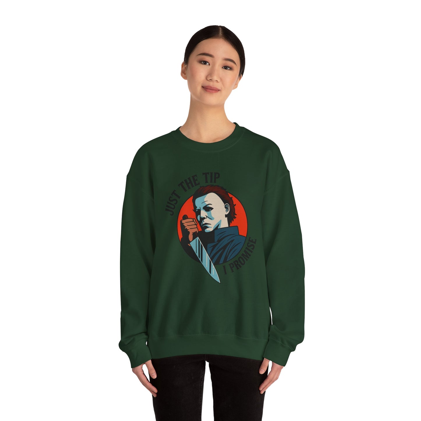 Spooky Humor Crewneck Sweatshirt | Funny Fall Fashion, Halloween Gift, Cozy Sweatshirt, Unisex Apparel, Casual Wear