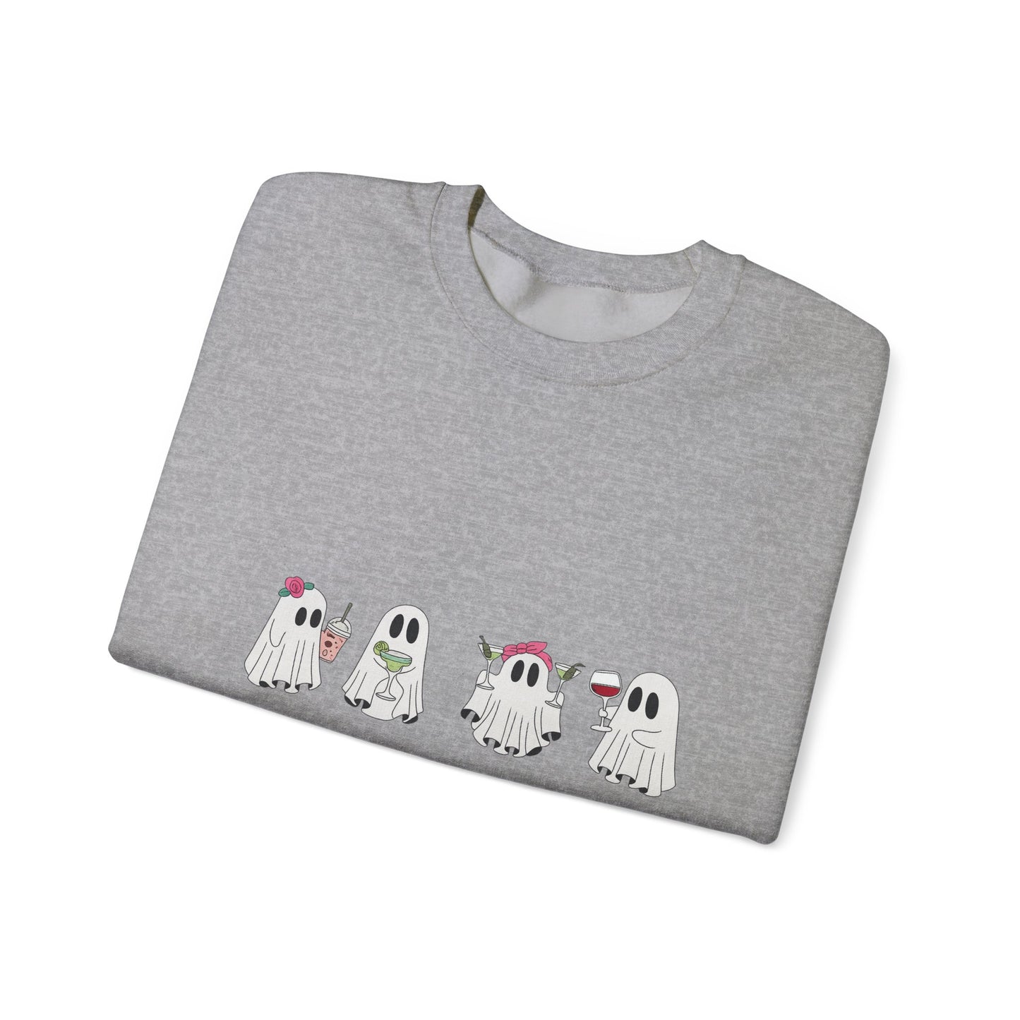 Ghostly Fun Unisex Sweatshirt - Cozy Halloween Apparel, Fall Fashion, Spooky Season Style, Gift for Ghost Lovers, Casual Comfort