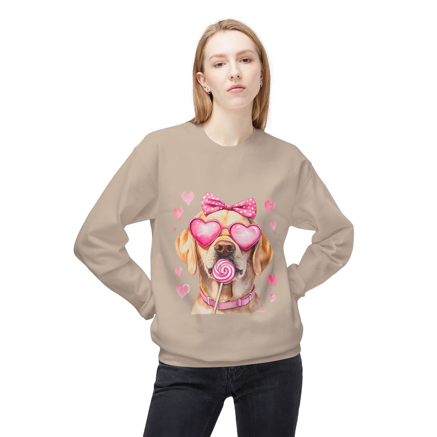 Valentines Unisex Midweight Softstyle Fleece Crewneck Sweatshirt