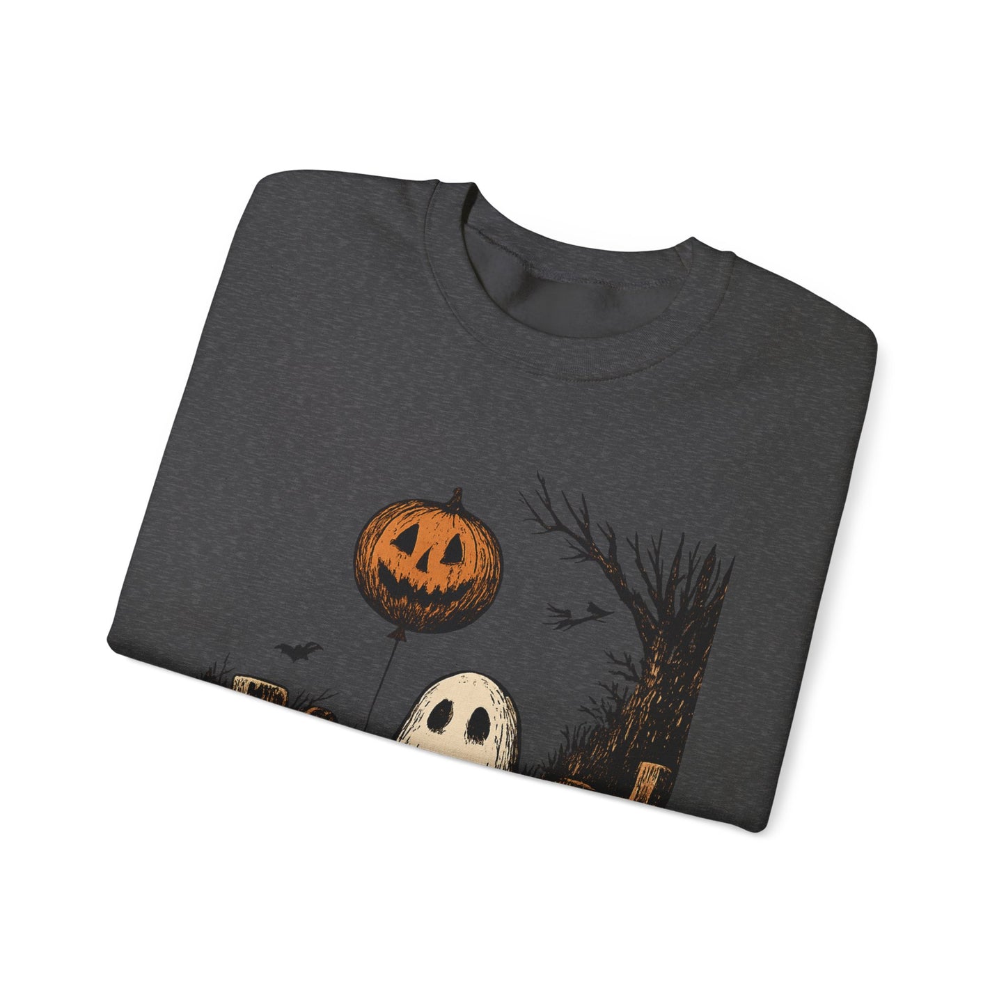 Halloween Ghost Crewneck Sweatshirt - Fall Fashion, Cozy Sweater, Spooky Style, Halloween Decor, Unique Gift