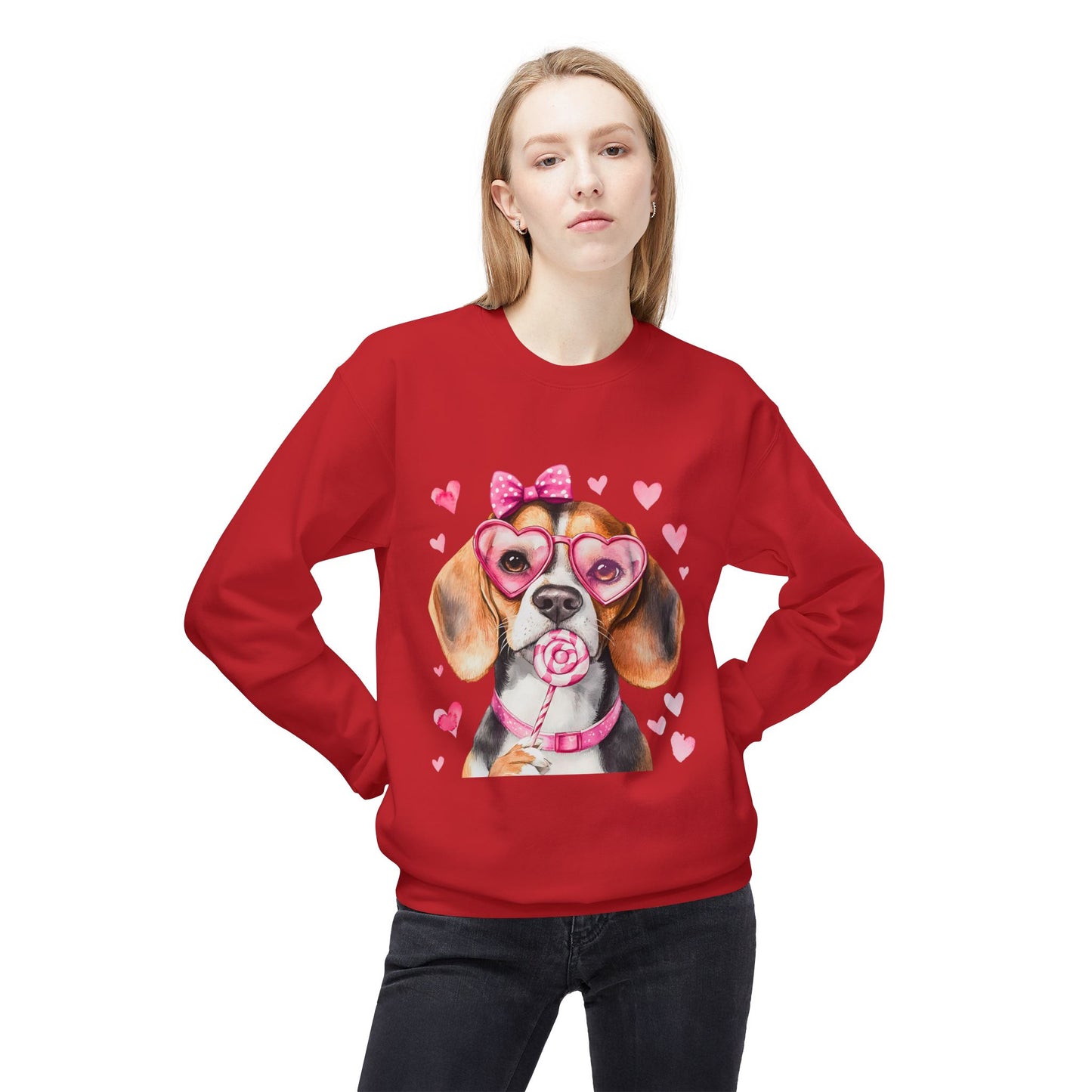 Valentines Unisex Midweight Softstyle Fleece Crewneck Sweatshirt