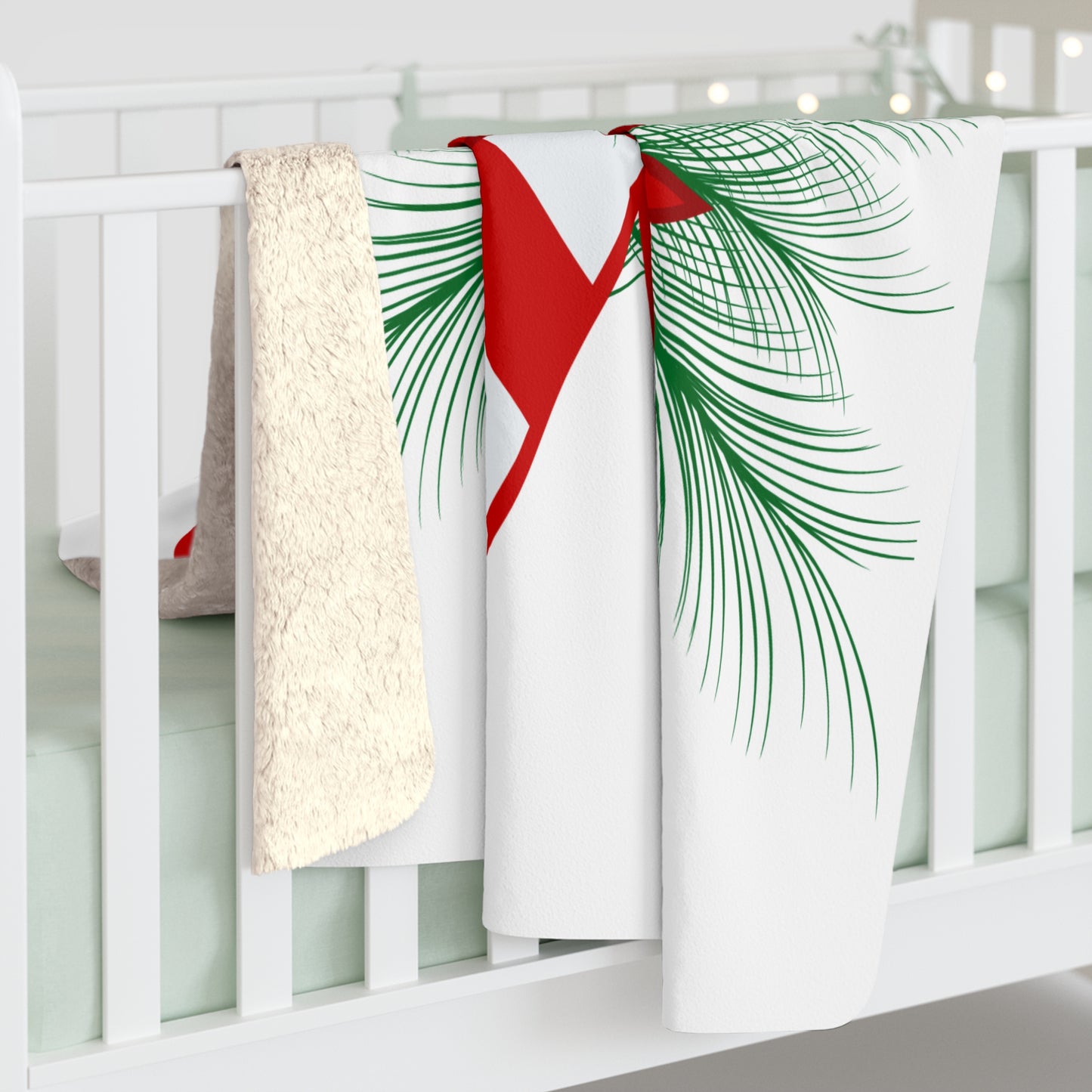 Christmas Candy Cane Blanket