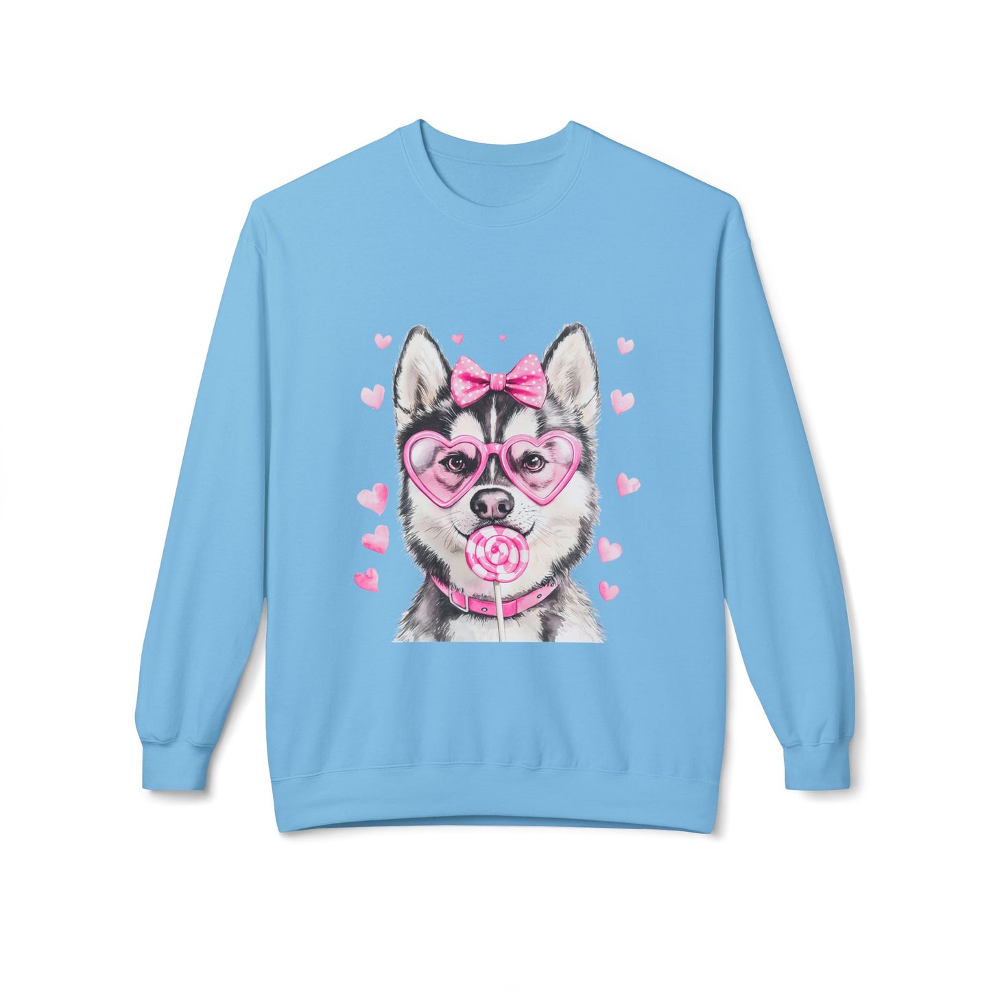 Valentines Unisex Midweight Soft style Fleece Crewneck Sweatshirt