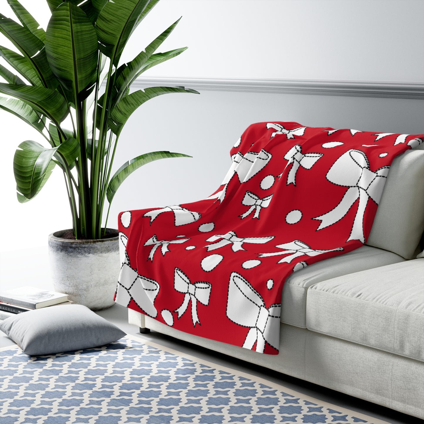 Christmas Bow Blanket