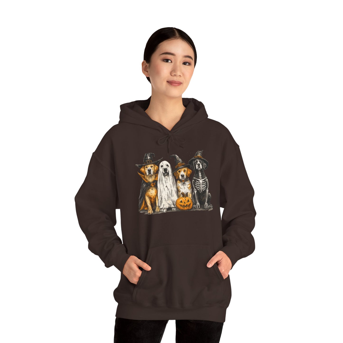 Halloween Pet Lover Hoodie, Unisex Hoodie, Cute Dog Hoodie, Cozy Halloween Apparel, Animal Lover Gift
