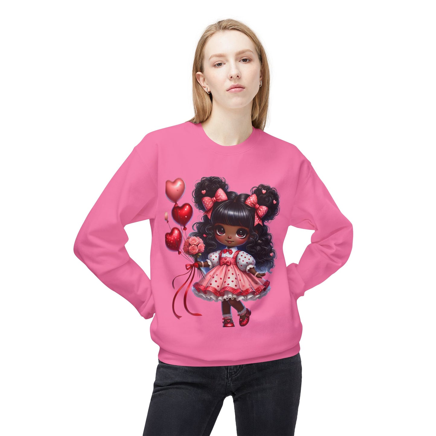 Valentines Unisex Midweight Softstyle Fleece Crewneck Sweatshirt
