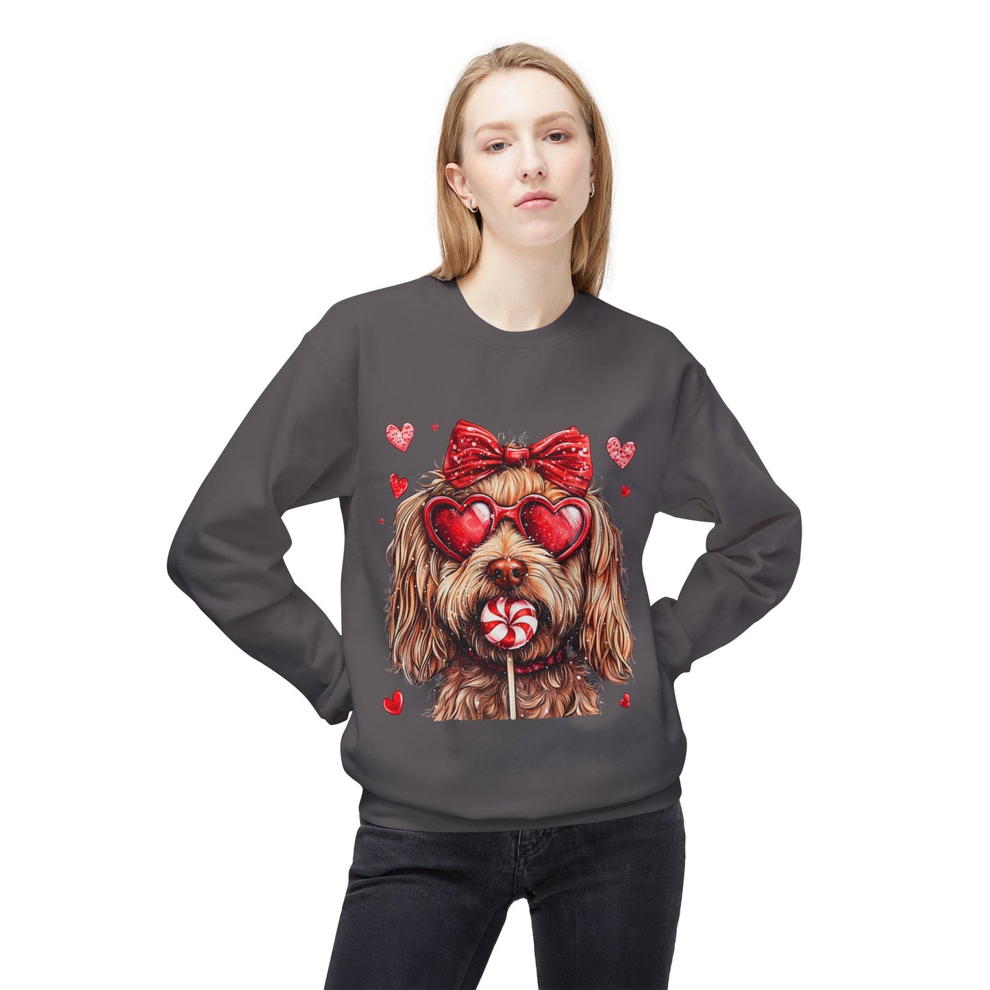 Valentines Unisex Midweight Softstyle Fleece Crewneck Sweatshirt