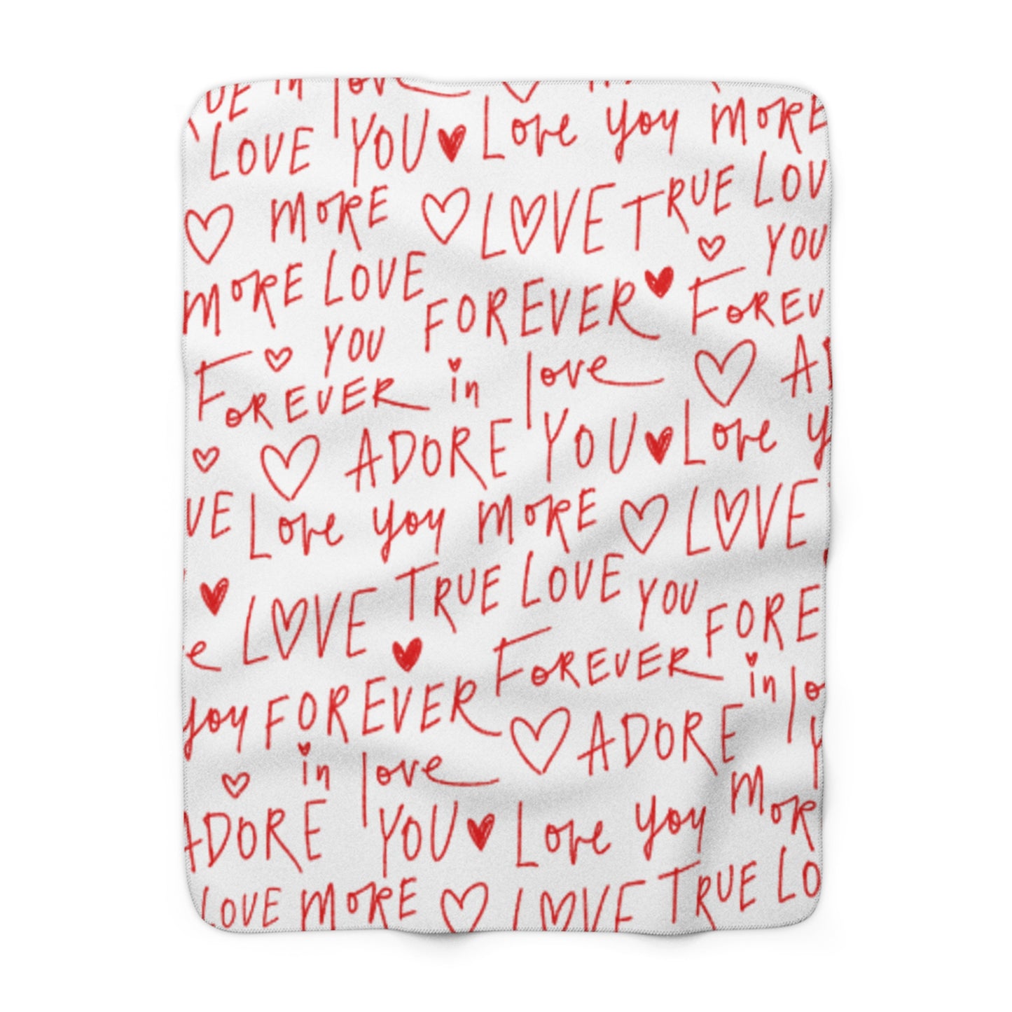 Valentines Sherpa Fleece Blanket