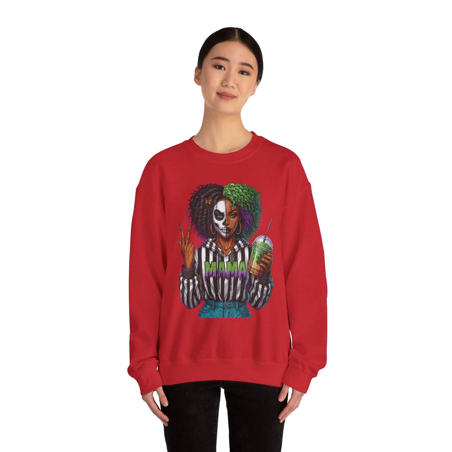 Vibrant Graphic Sweatshirt - Perfect for Creative Souls | Comfy Crewneck | Gift for Moms, Halloween, Trendy Outfits, Streetwear, Art Lovers