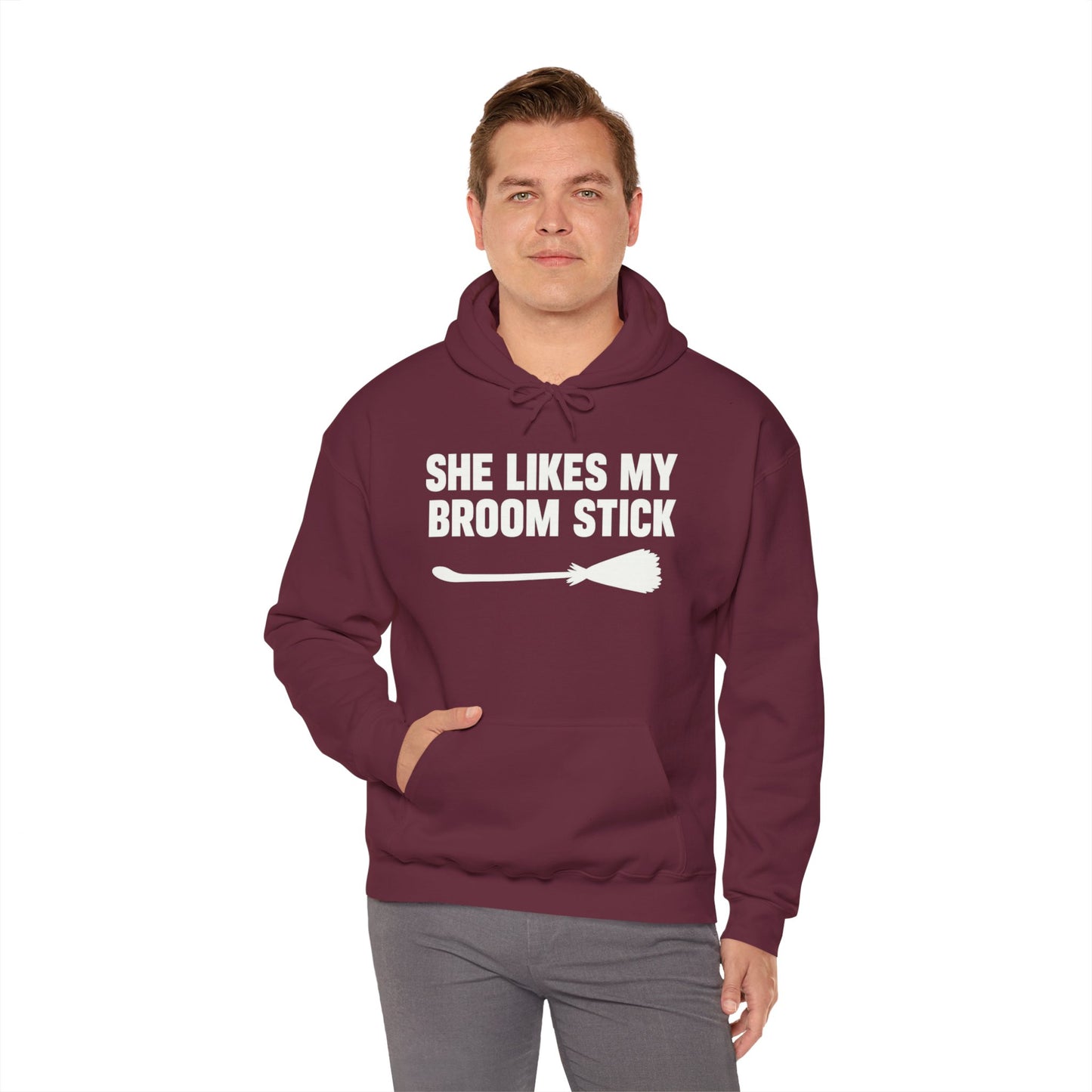 Funny Broomstick Sweatshirt for Witch Lovers, Halloween Hoodie, Unique Gift for Her, Cozy Unisex Sweater, Spooky Apparel
