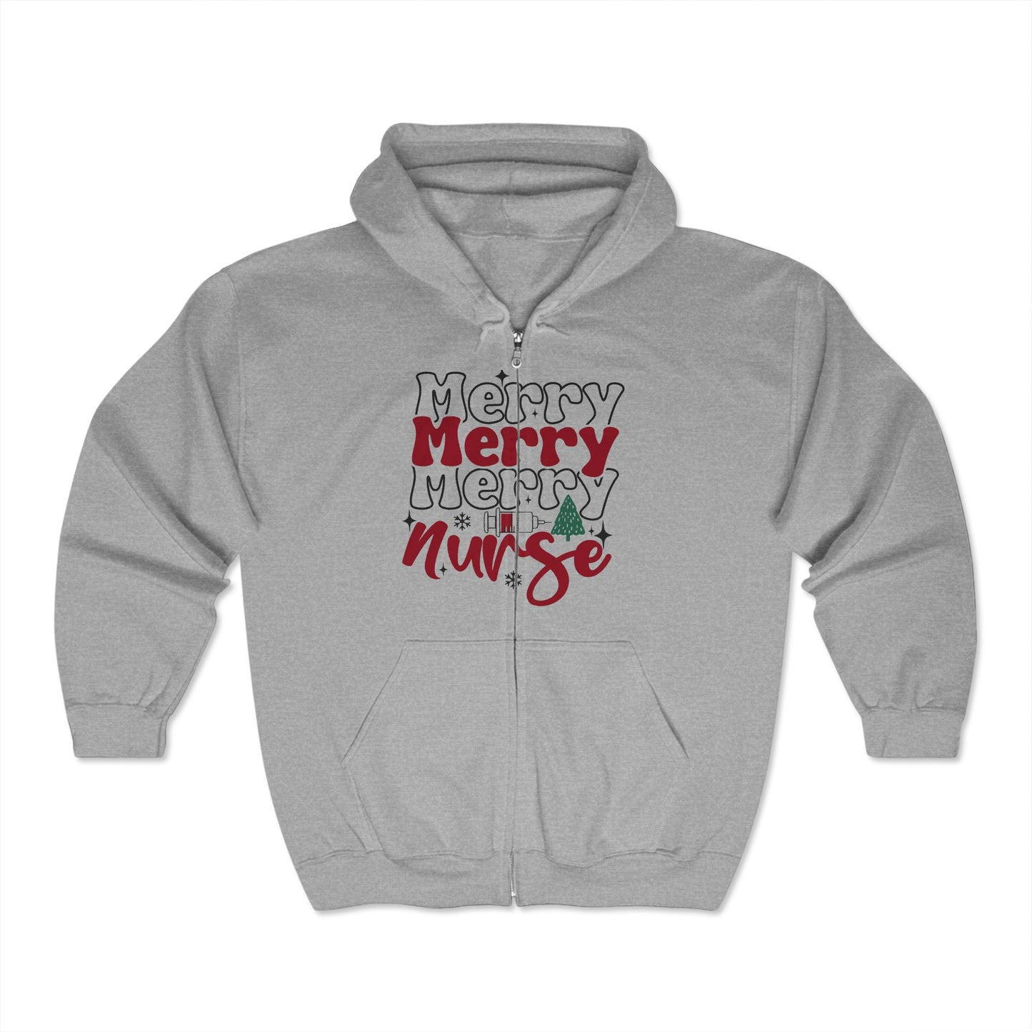 Christmas Unisex Heavy Blend™ Full Zip Hooded Sweatshirt