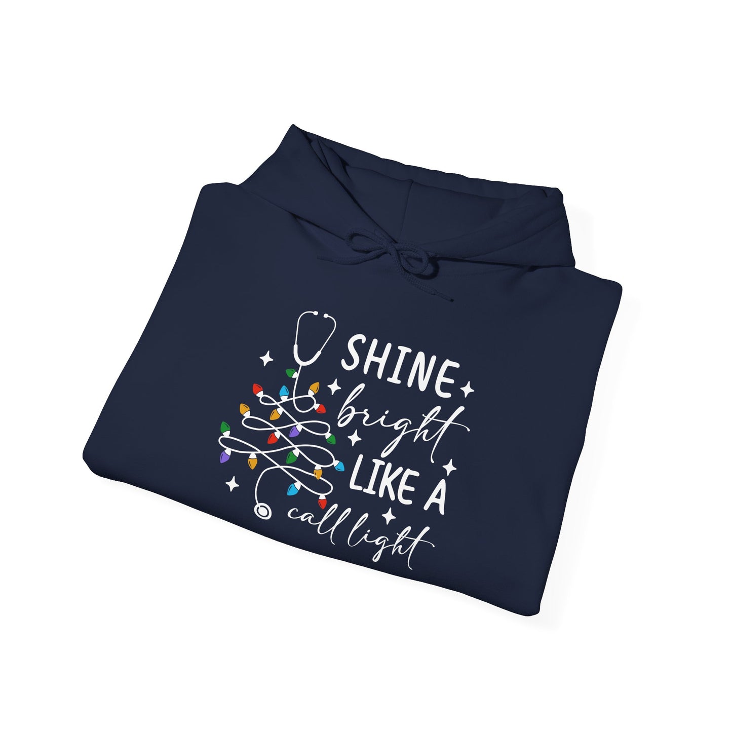 Christmas Light Hoodie, Cozy Holiday Hoodie, Winter Gift, Unisex Pullover for Festive Celebrations, Shine Bright Like a Christmas Bulb