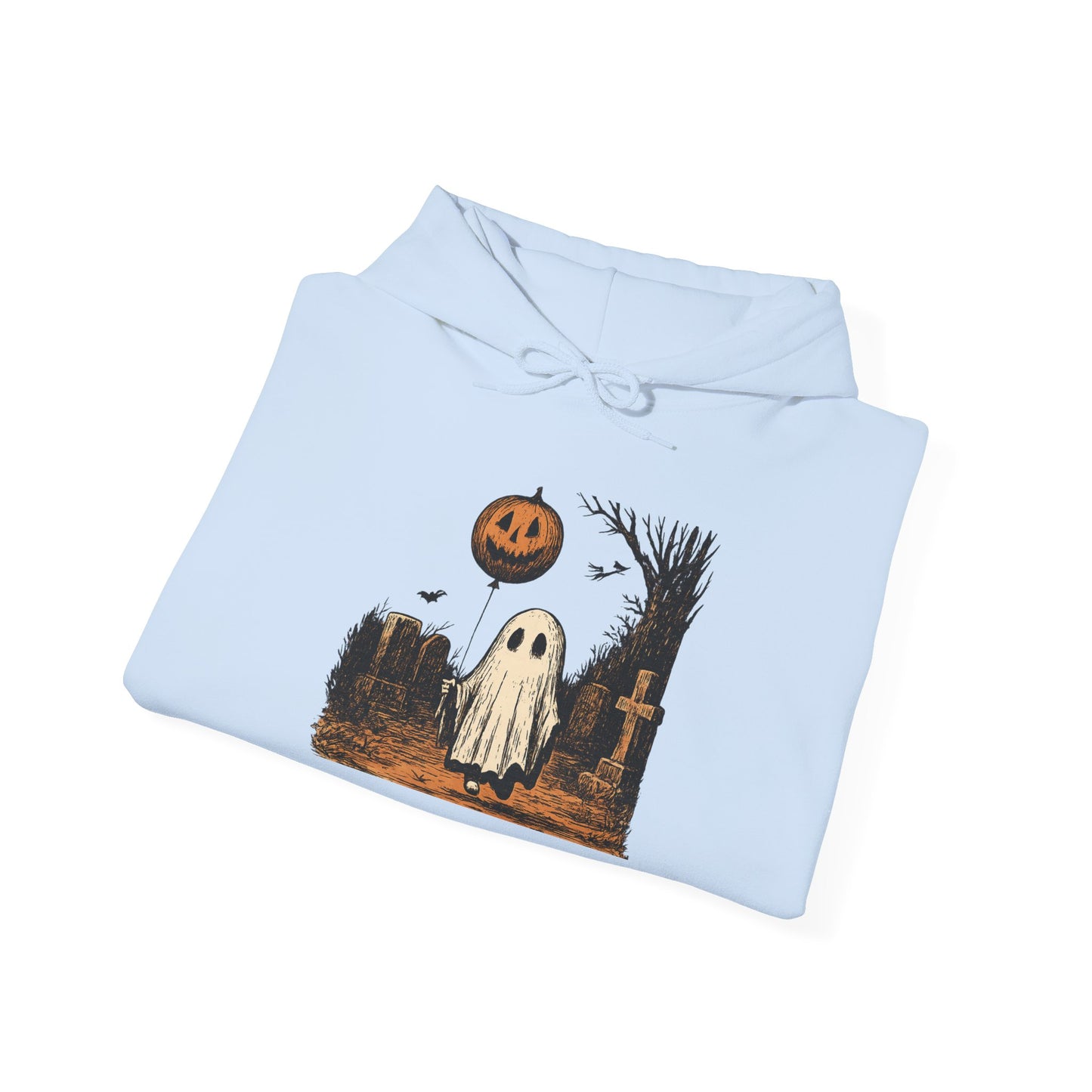 Halloween Ghost Hoodie, Cozy Unisex Hoodie, Spooky Season Apparel, Fall Fashion, Trick or Treat Gift