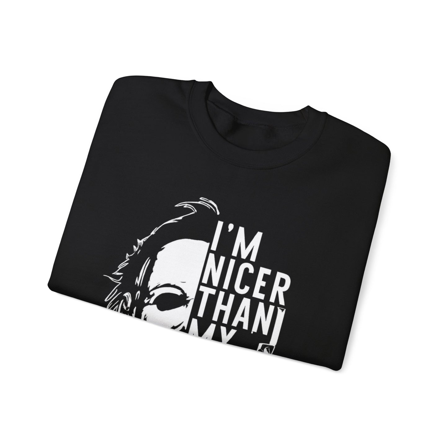 Unisex Halloween Humor Crewneck Sweatshirt, Funny Sweatshirt, Gift for Horror Fans, Halloween Apparel, Spooky Vibes, Comfortable Layering