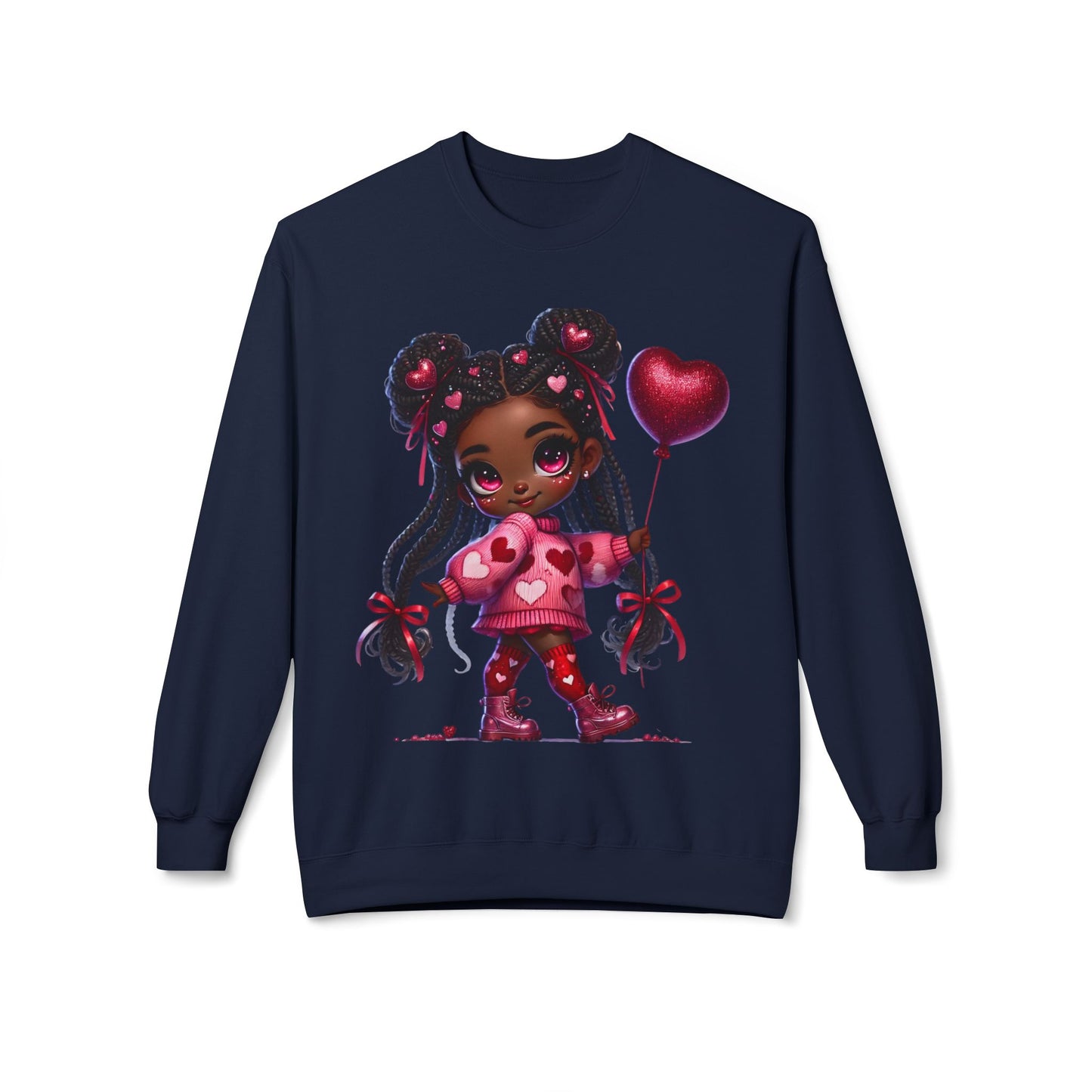 Valentines Unisex Midweight Softstyle Fleece Crewneck Sweatshirt