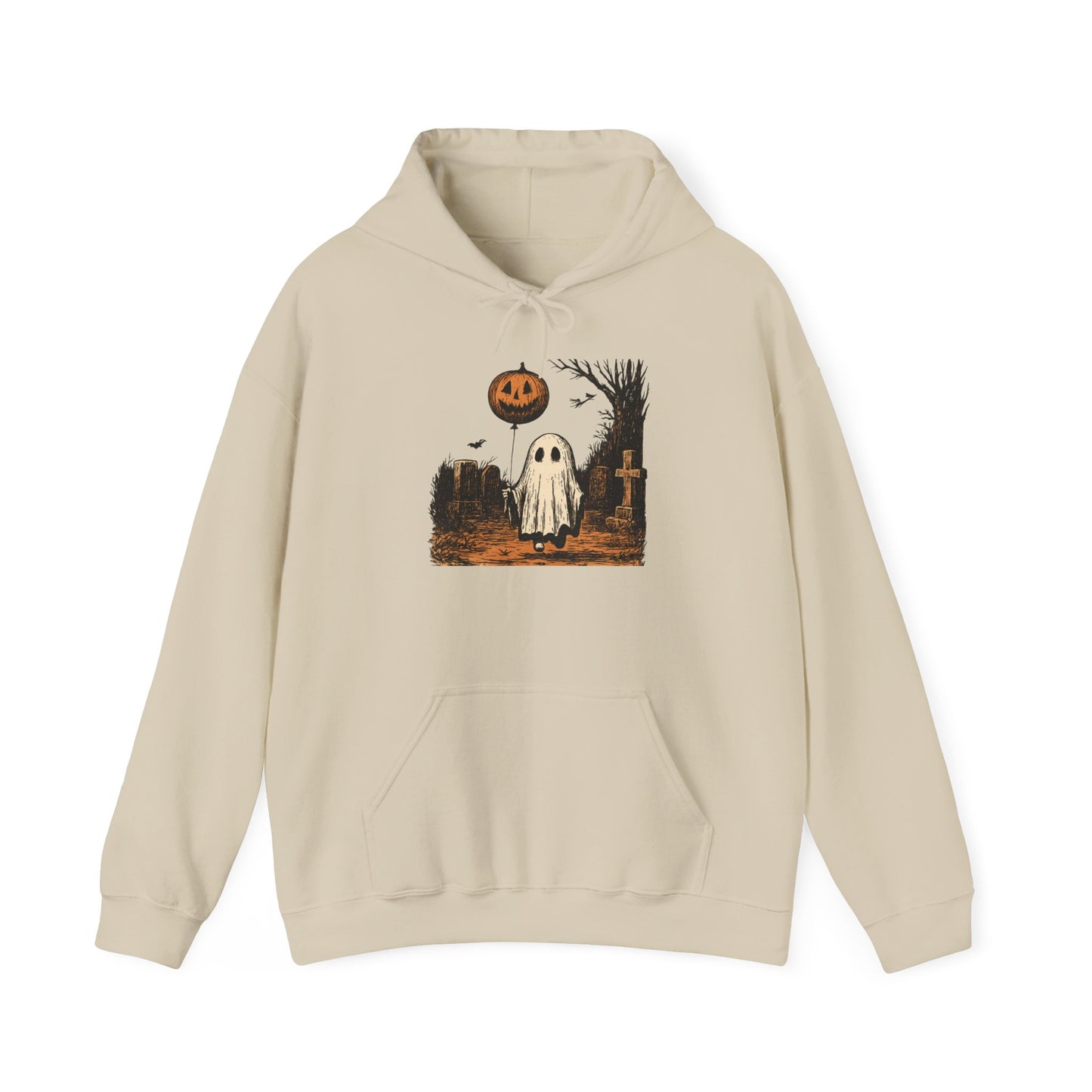 Halloween Ghost Hoodie, Cozy Unisex Hoodie, Spooky Season Apparel, Fall Fashion, Trick or Treat Gift