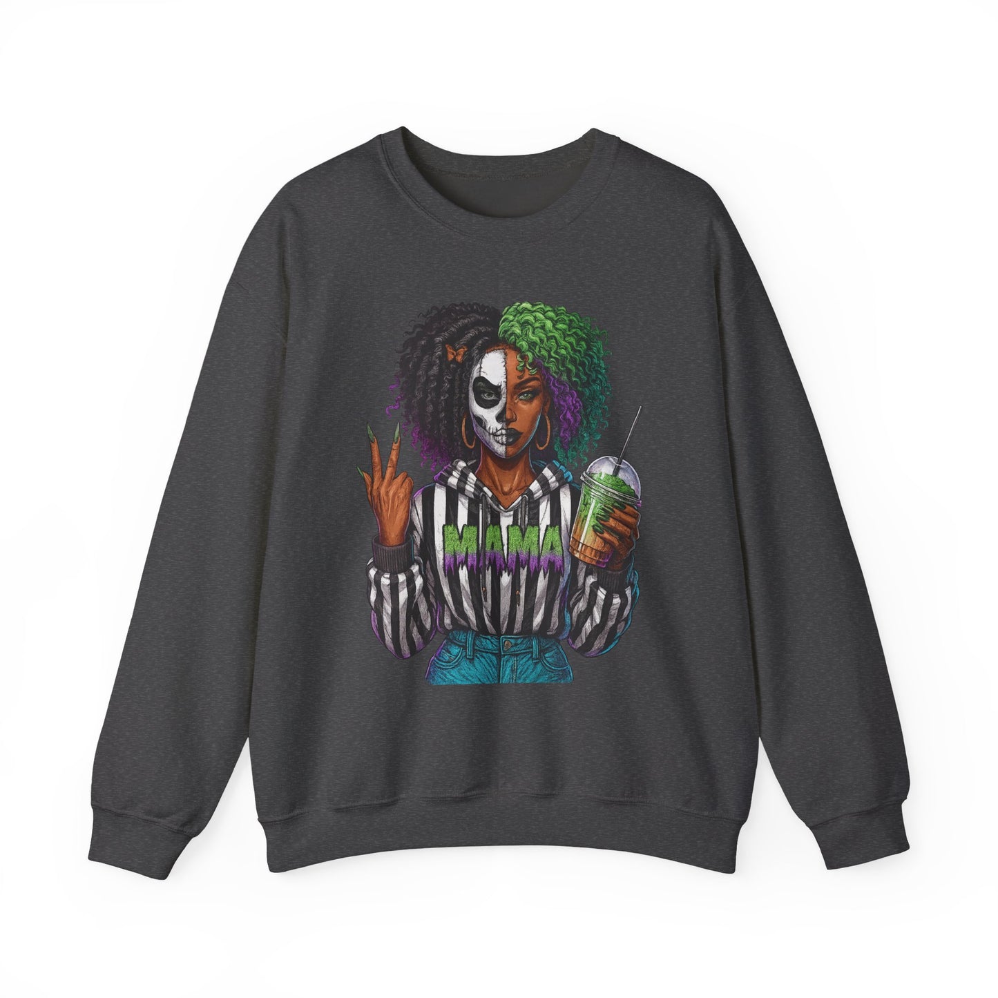 Vibrant Graphic Sweatshirt - Perfect for Creative Souls | Comfy Crewneck | Gift for Moms, Halloween, Trendy Outfits, Streetwear, Art Lovers