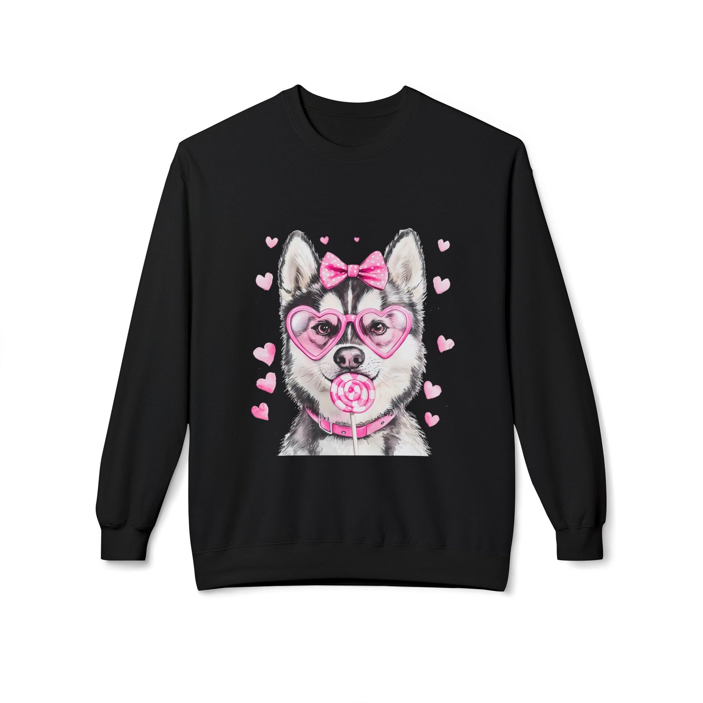 Valentines Unisex Midweight Soft style Fleece Crewneck Sweatshirt
