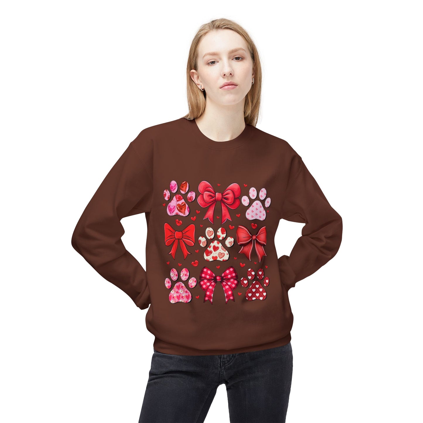 Valentines Unisex Midweight Softstyle Fleece Crewneck Sweatshirt