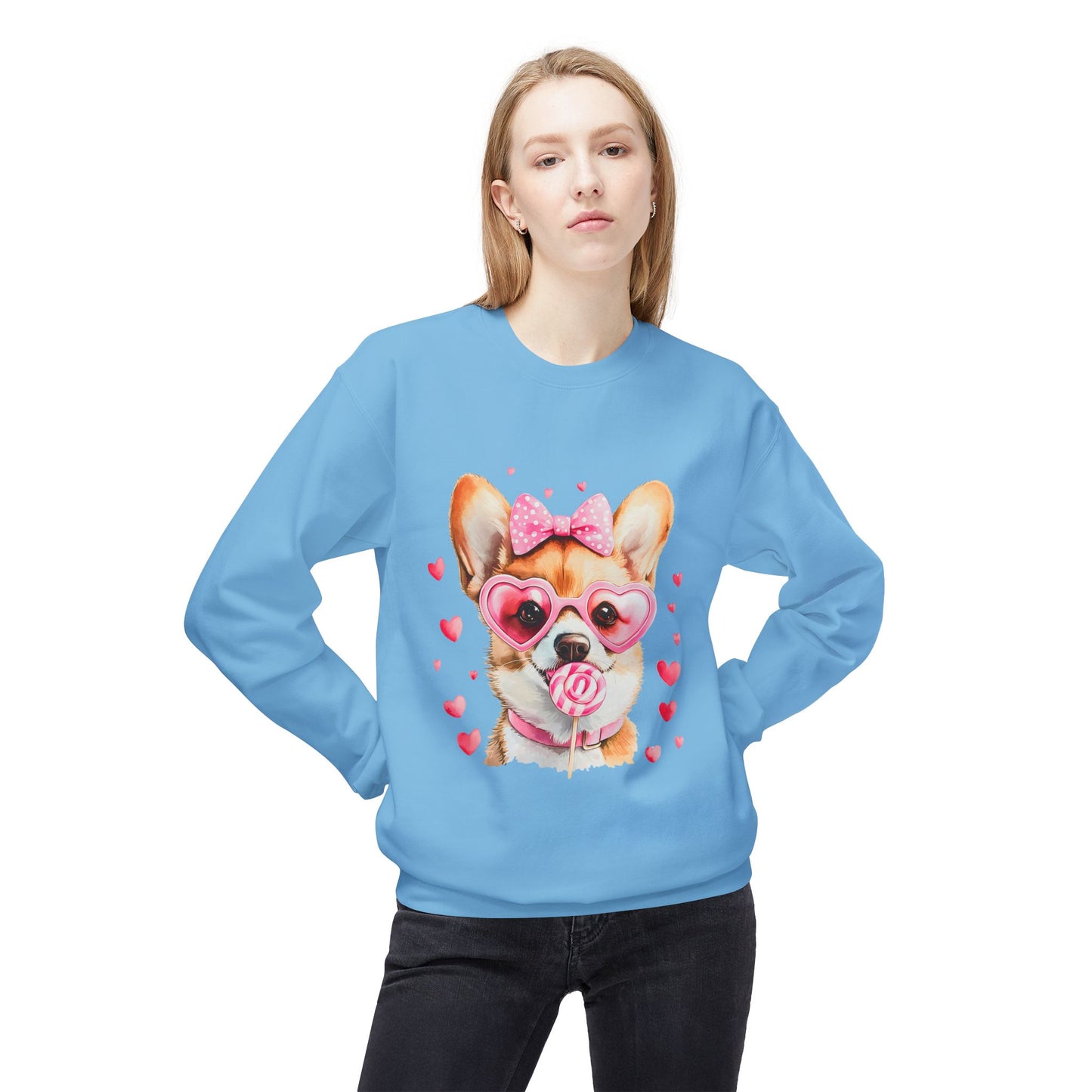 Valentines Unisex Midweight Softstyle Fleece Crewneck Sweatshirt