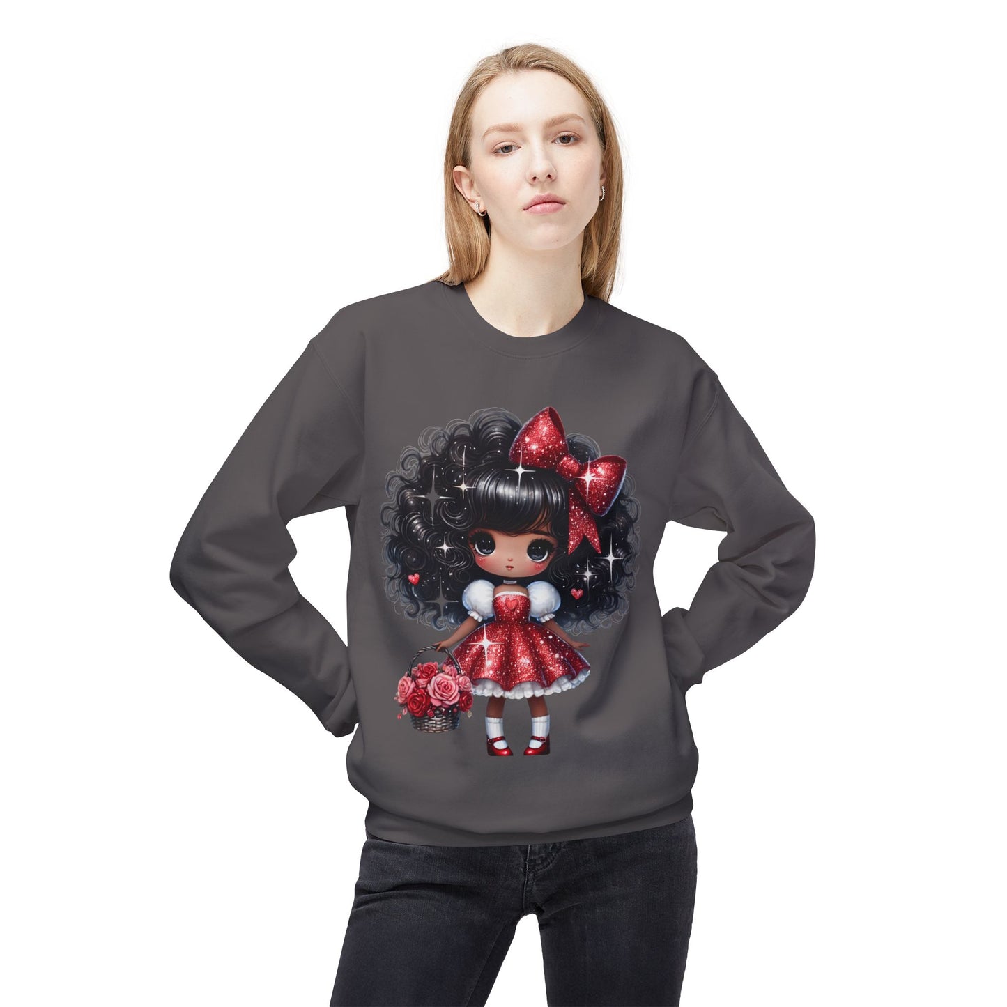 Valentines Unisex Midweight Softstyle Fleece Crewneck Sweatshirt