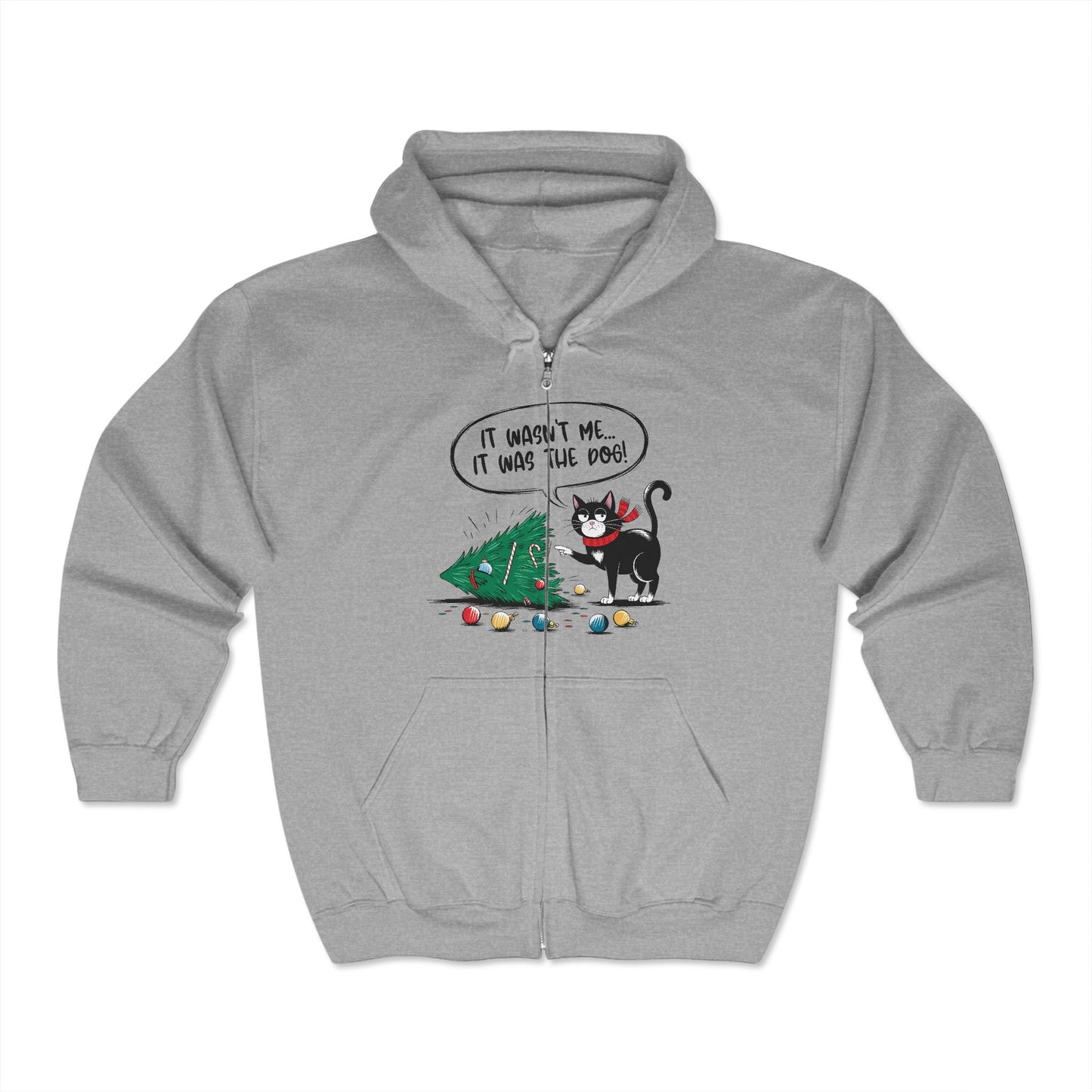 Christmas Unisex Heavy Blend™ Full Zip Hooded Sweatshirt