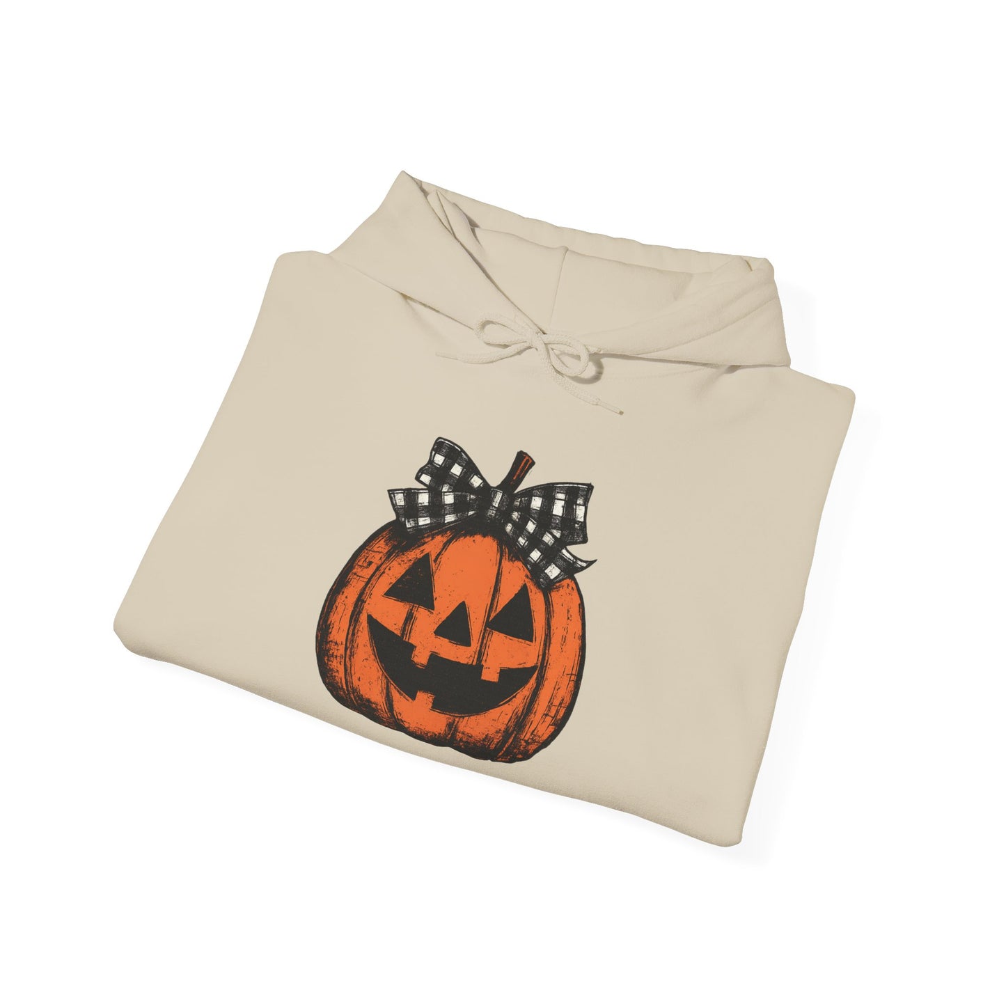 Halloween Pumpkin Hoodie with Bow, Cozy Fall Hoodie, Unisex Hoodie, Autumn Fashion, Halloween Costume, Pumpkin Spice