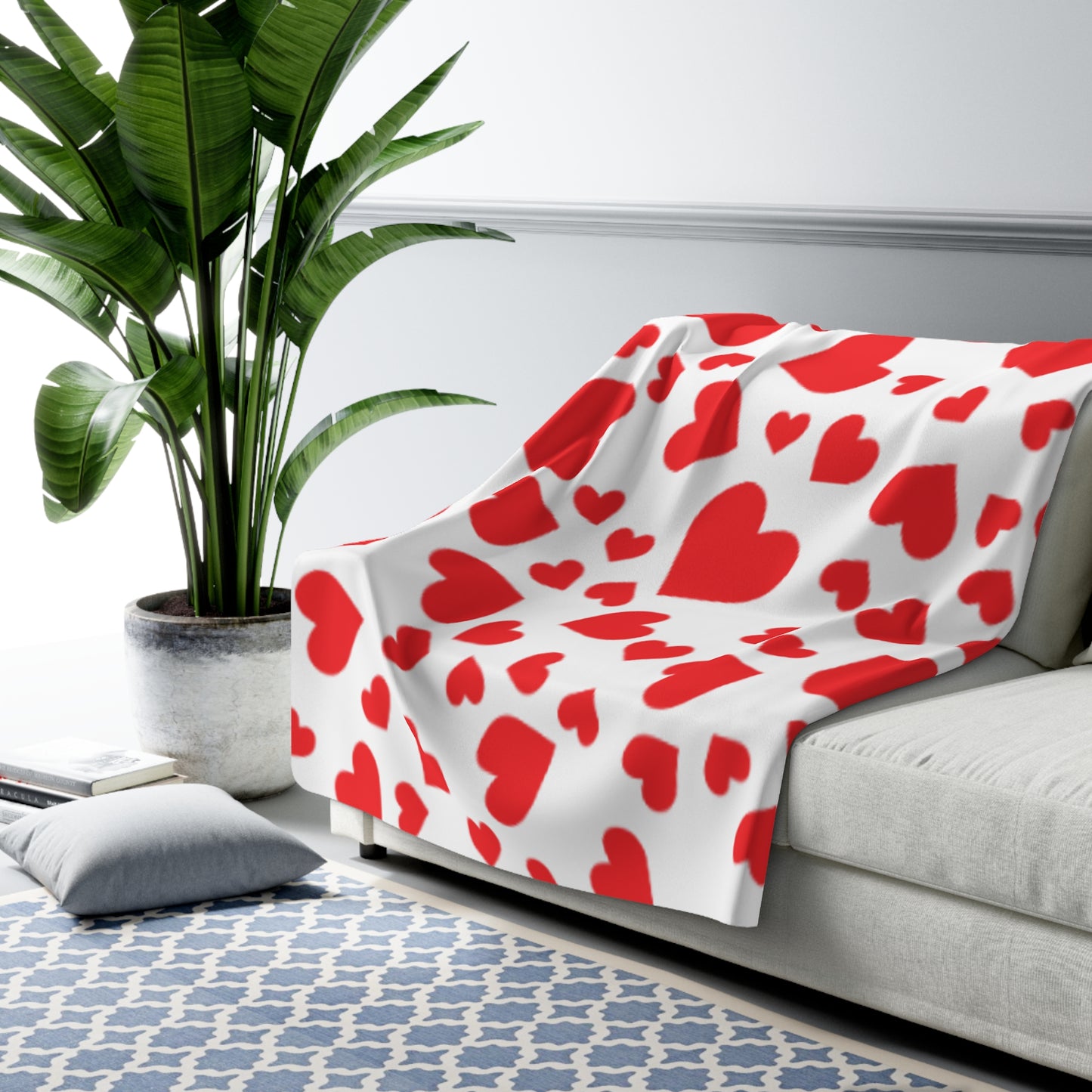 Valentines Sherpa Fleece Blanket