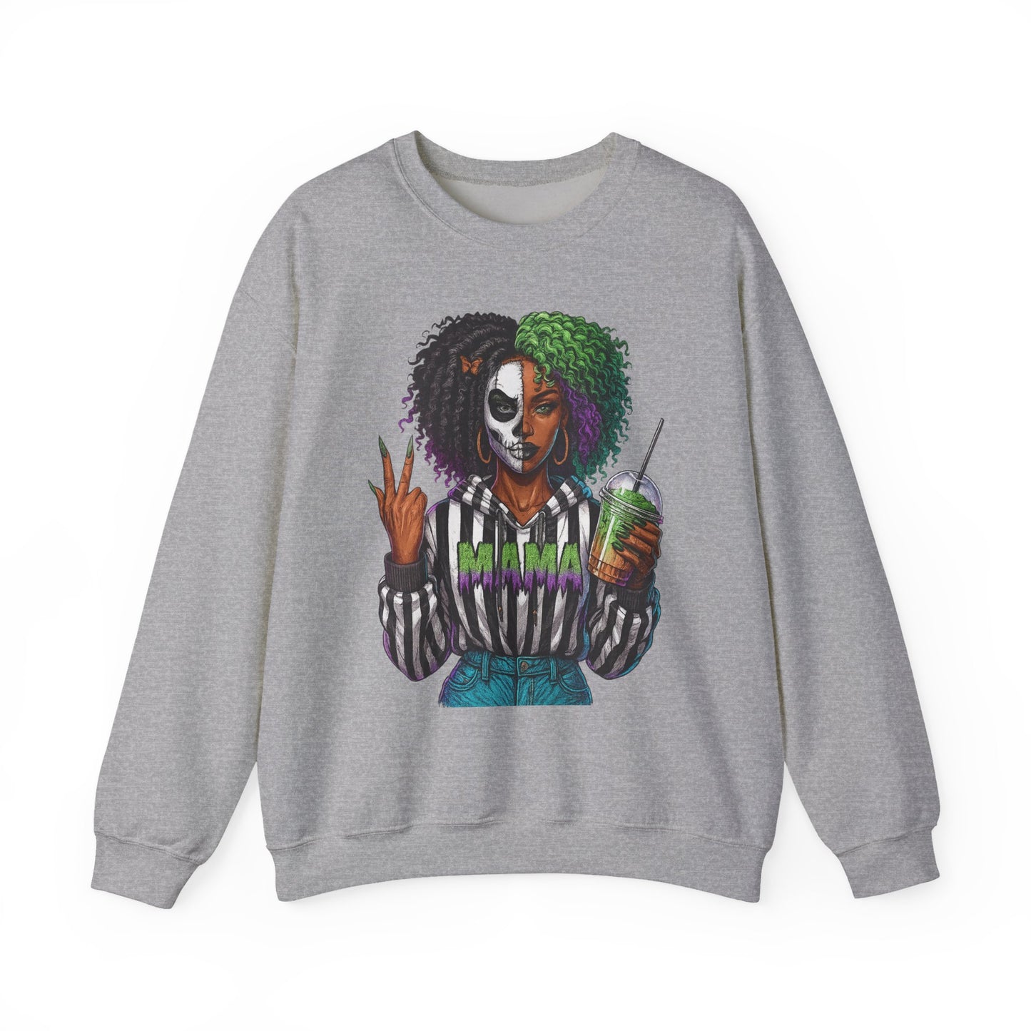 Vibrant Graphic Sweatshirt - Perfect for Creative Souls | Comfy Crewneck | Gift for Moms, Halloween, Trendy Outfits, Streetwear, Art Lovers