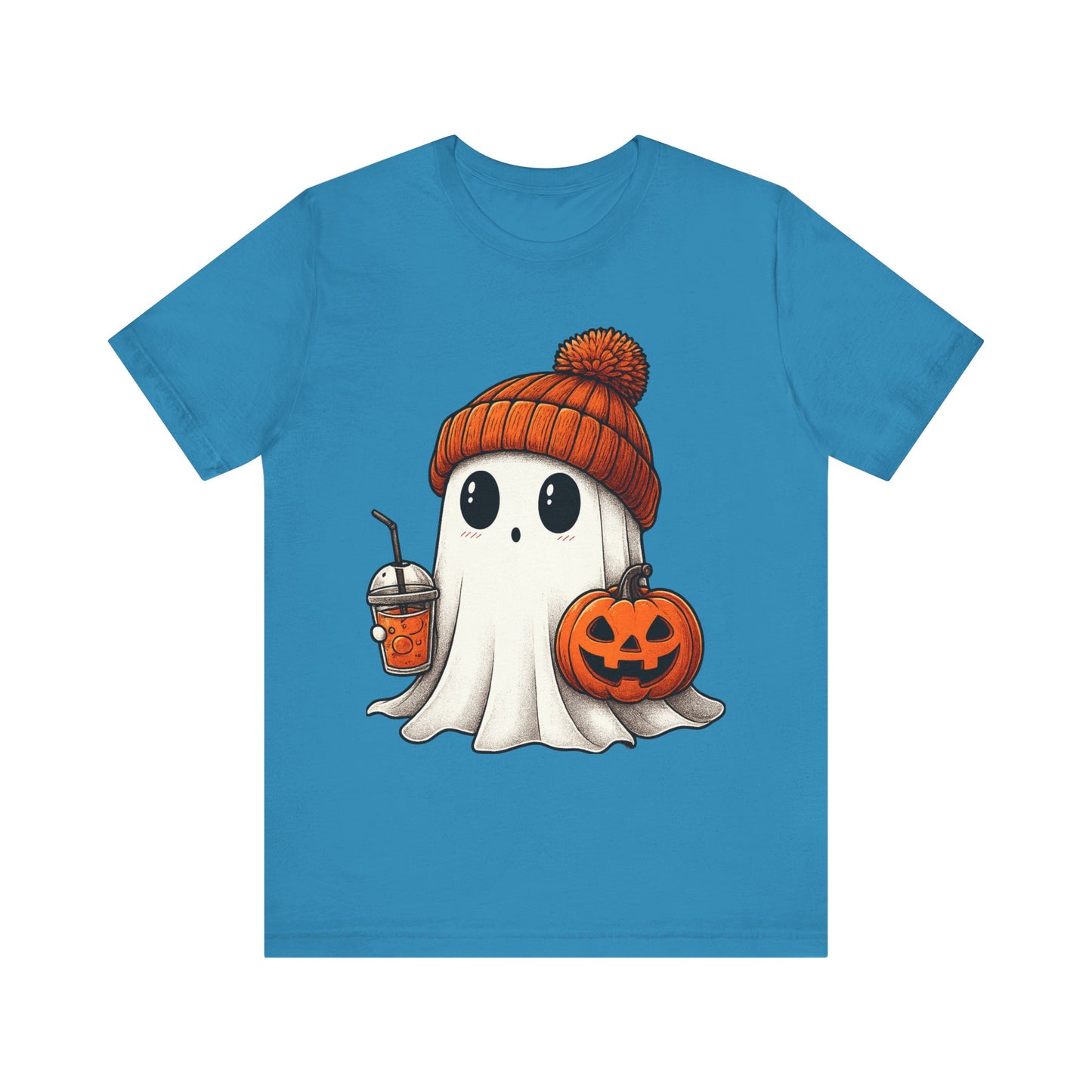 Halloween Ghost Unisex Tee, Spooky Shirt, Fall Fashion, Cute Ghost Shirt, Halloween Costume, Trick or Treat T-Shirt
