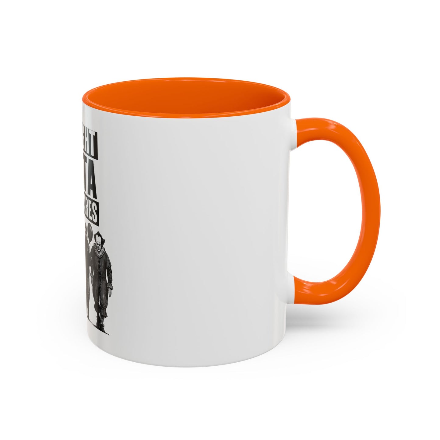 Straight Outta Nightmares Accent Coffee Mug | Spooky Mug, Horror Coffee Cup, Unique Gift for Halloween, Funware, Collectible Tea Mug