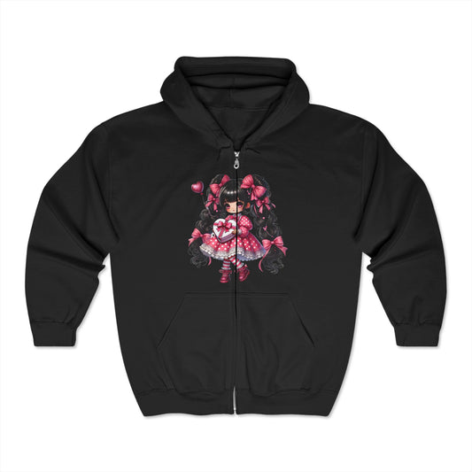 Valentines Unisex Heavy Blend™ Full Zip Hooded Sweatshirt