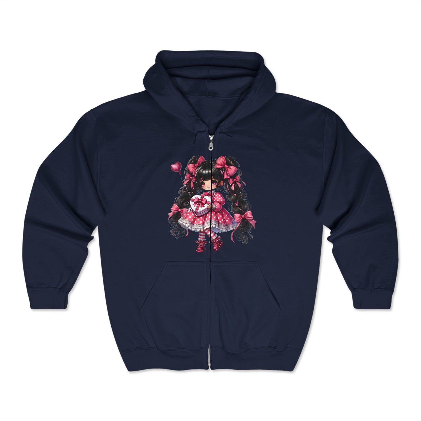 Valentines Unisex Heavy Blend™ Full Zip Hooded Sweatshirt