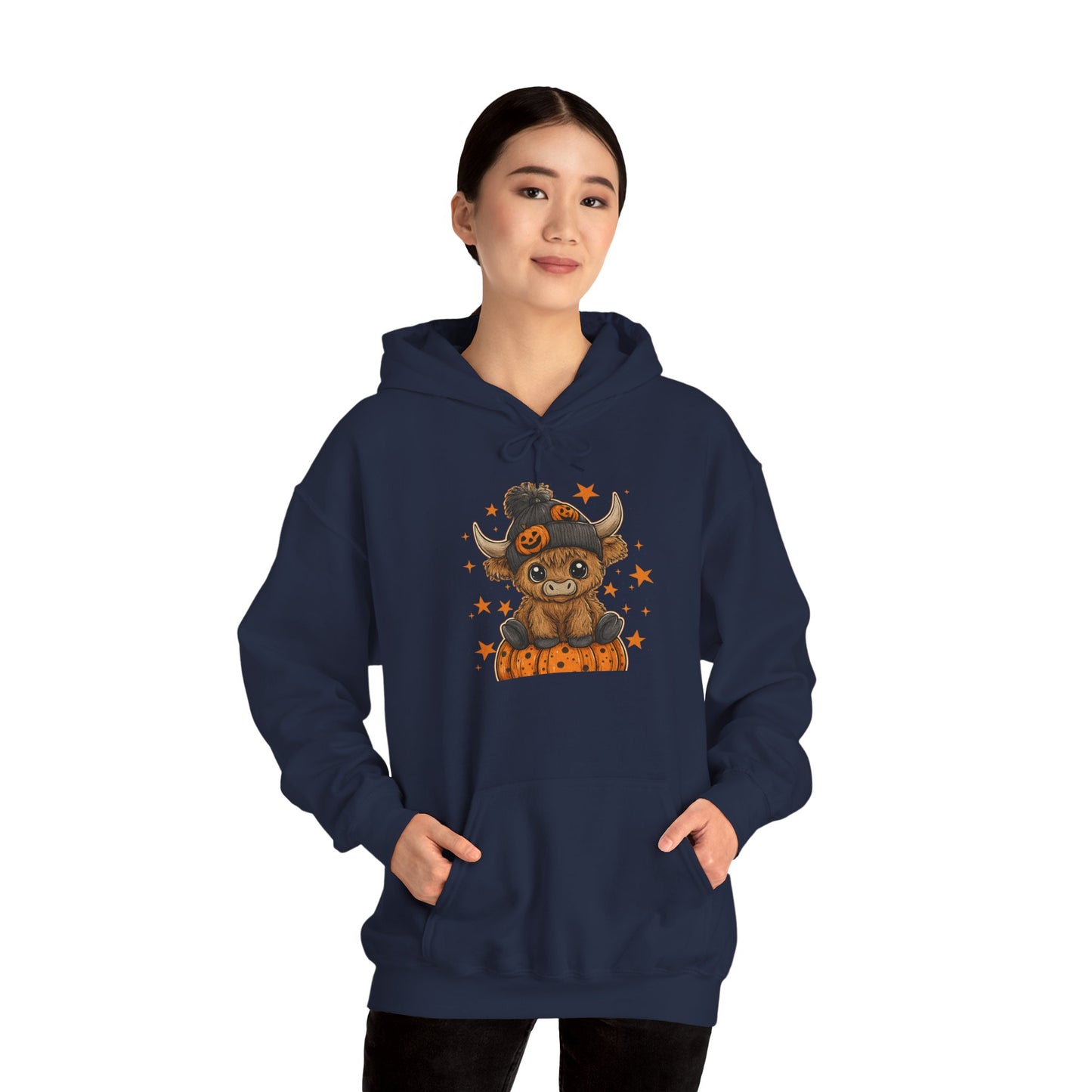 Cute Halloween Hoodie with Pumpkin Design, Fall Fashion, Costume Party Hoodie, Gift for Halloween Lovers, Unisex Fall Apparel