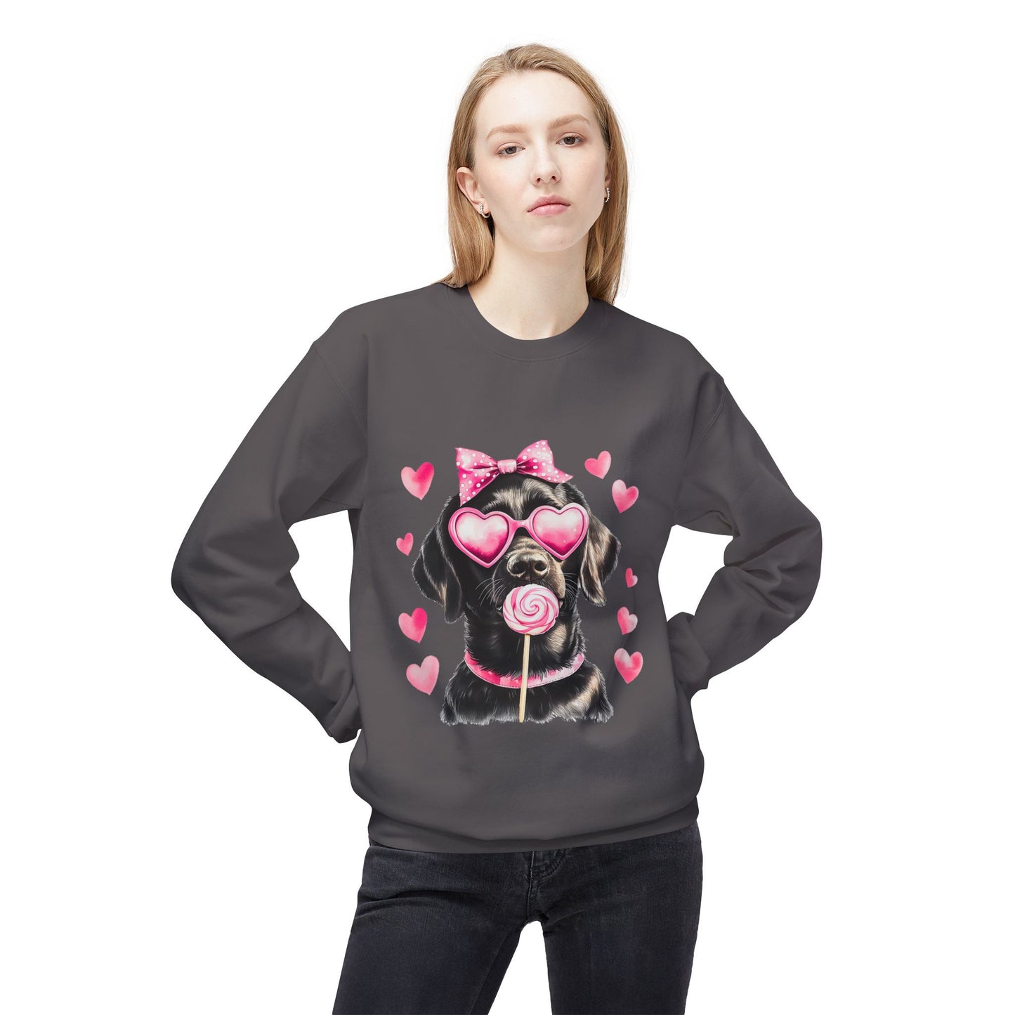 Valentines Unisex Midweight Softstyle Fleece Crewneck Sweatshirt