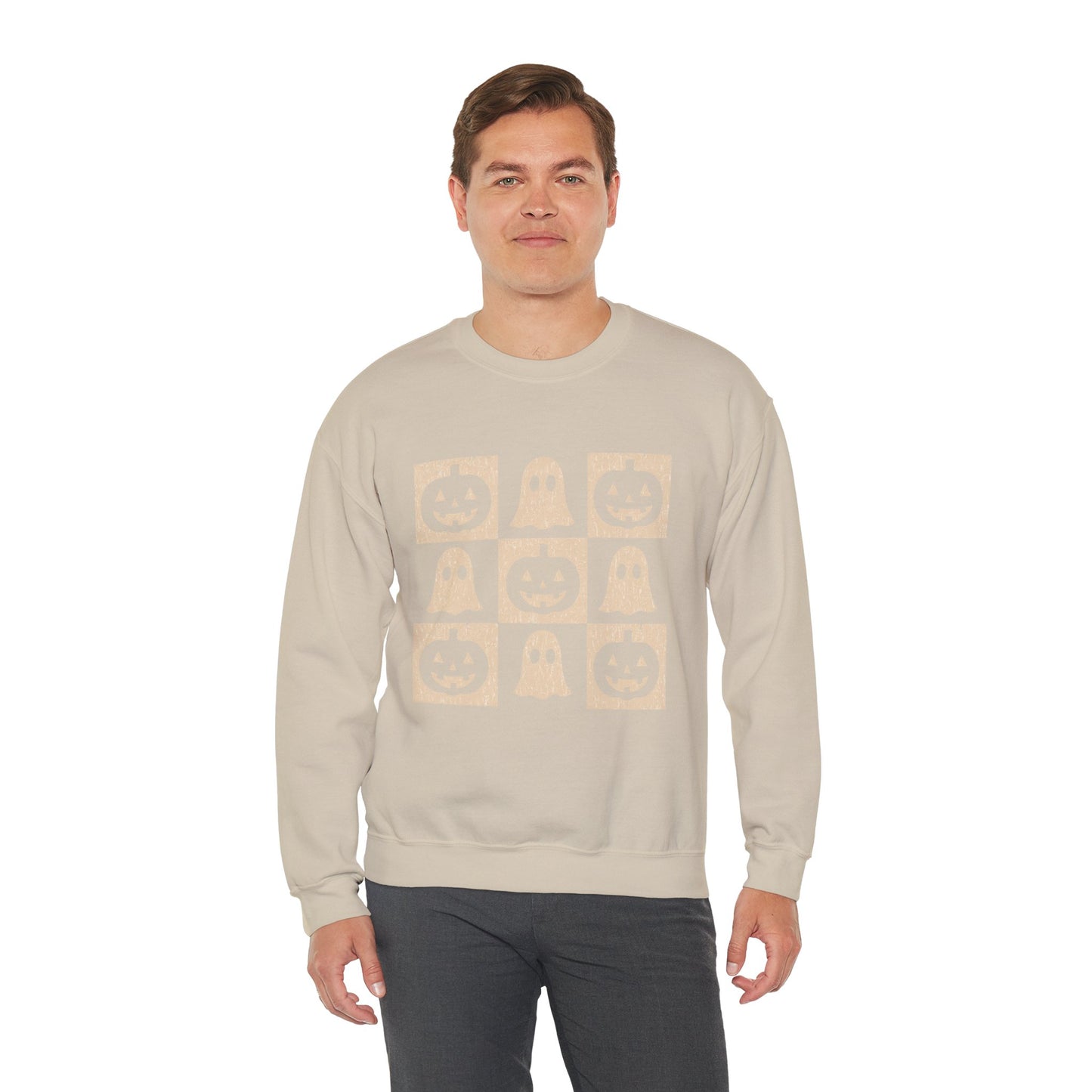 Halloween Ghosts Sweatshirt, Cozy Fall Sweater, Unisex Crewneck for Halloween, Cute Ghost Design, Perfect for Autumn Celebrations