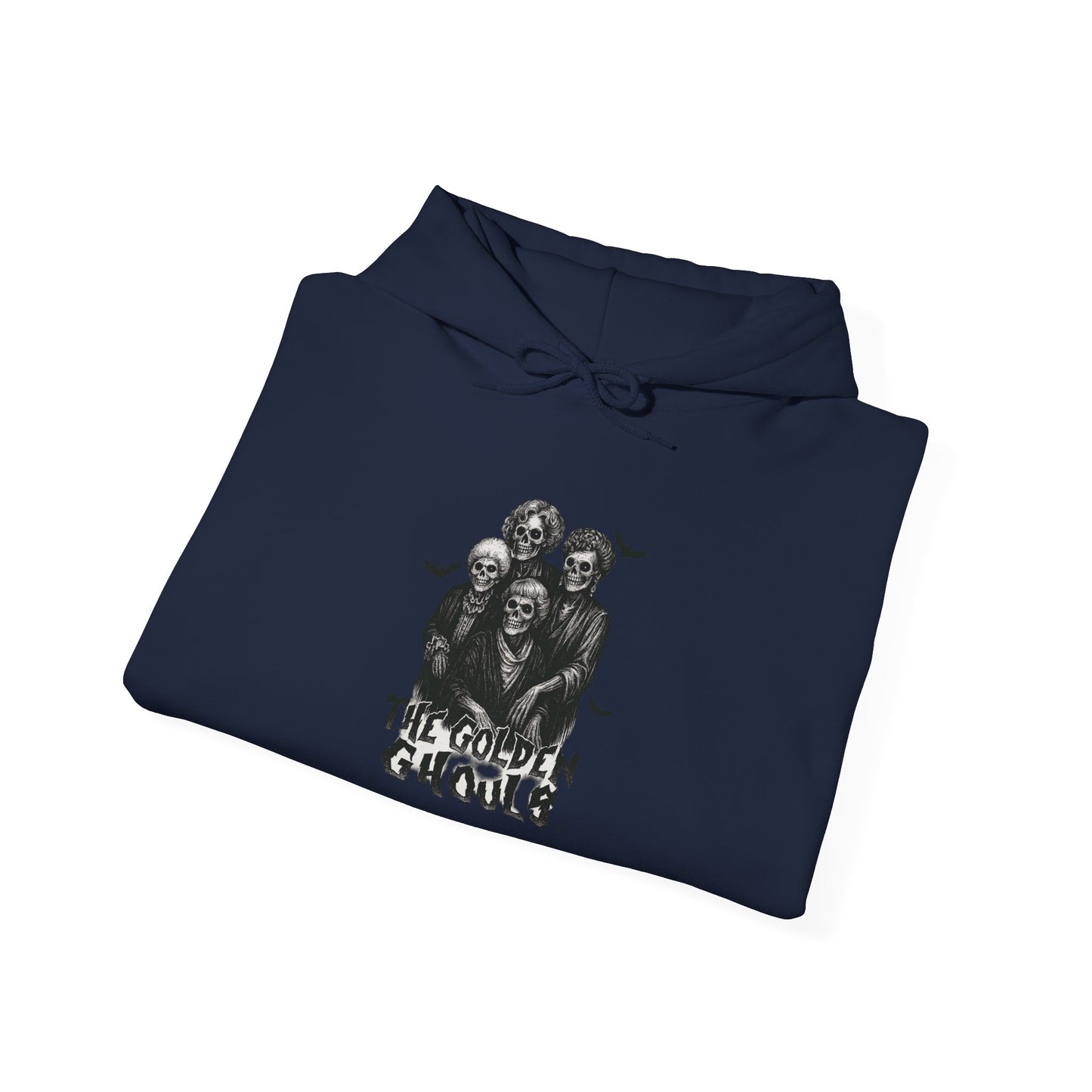 Golden Ghouls Hoodie | Spooktacular Hoodie for Halloween, Cozy Unisex Pullover, Perfect Gift for Ghost Lovers, Fall Apparel
