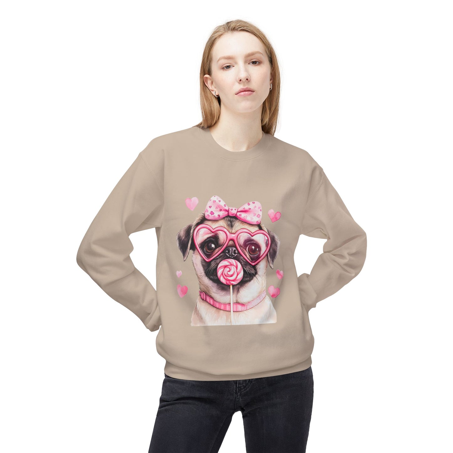 Valentines Unisex Midweight Softstyle Fleece Crewneck Sweatshirt