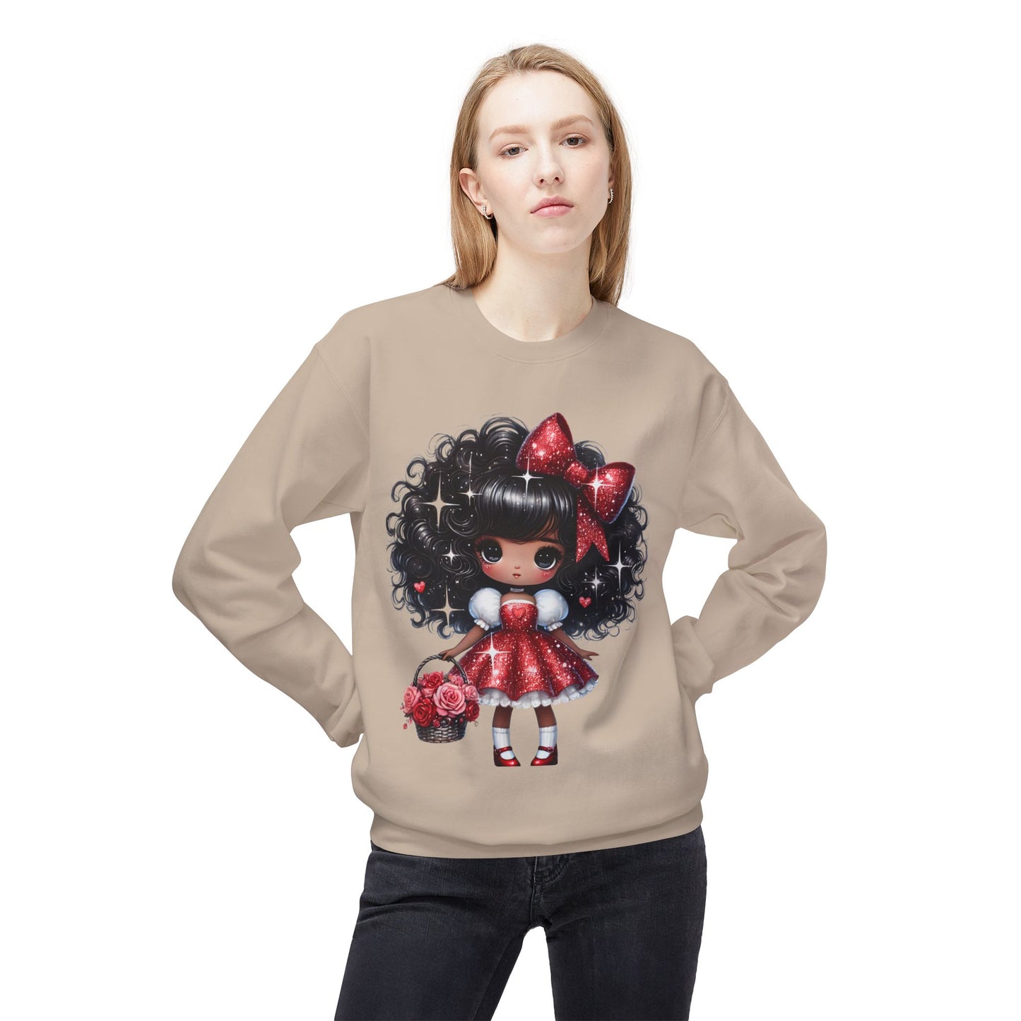 Valentines Unisex Midweight Softstyle Fleece Crewneck Sweatshirt
