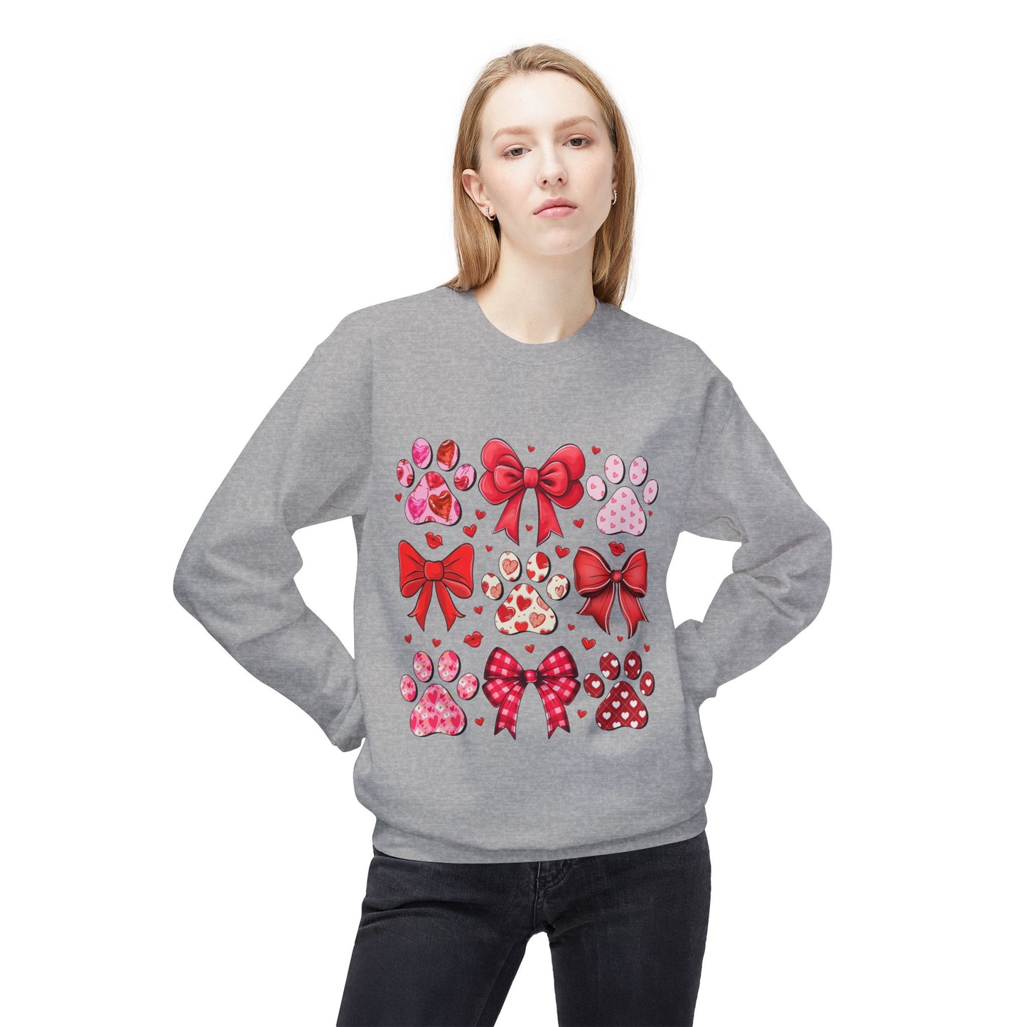 Valentines Unisex Midweight Softstyle Fleece Crewneck Sweatshirt