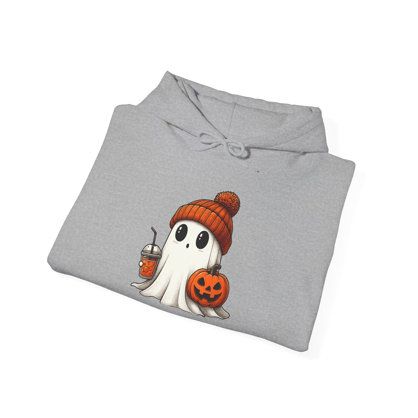 Halloween Ghost Hoodie, Unisex Halloween Apparel, Cute Pumpkin Design, Halloween Party Outfit