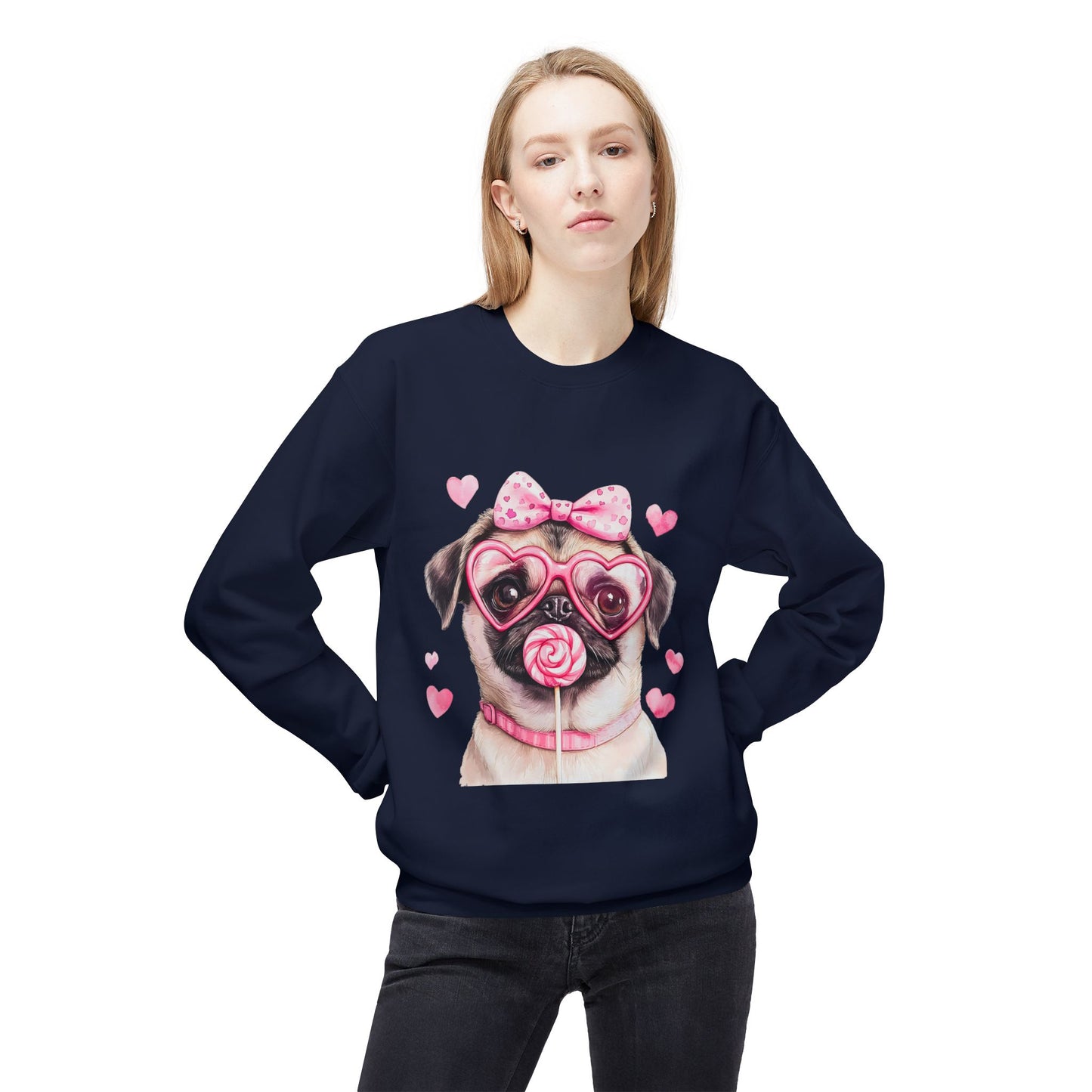 Valentines Unisex Midweight Softstyle Fleece Crewneck Sweatshirt
