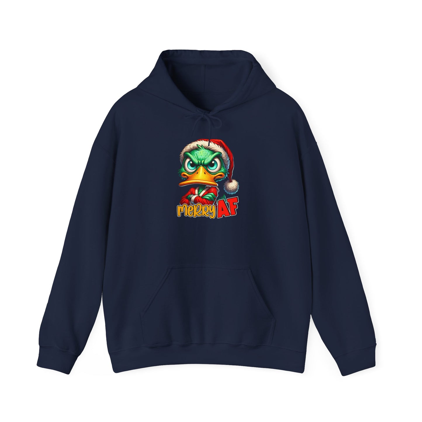Festive Grinch Hoodie | Merry AF Gift for Christmas, Unisex Sweatshirt, Holiday Apparel, Cozy Sweatshirt, Grinch Lovers