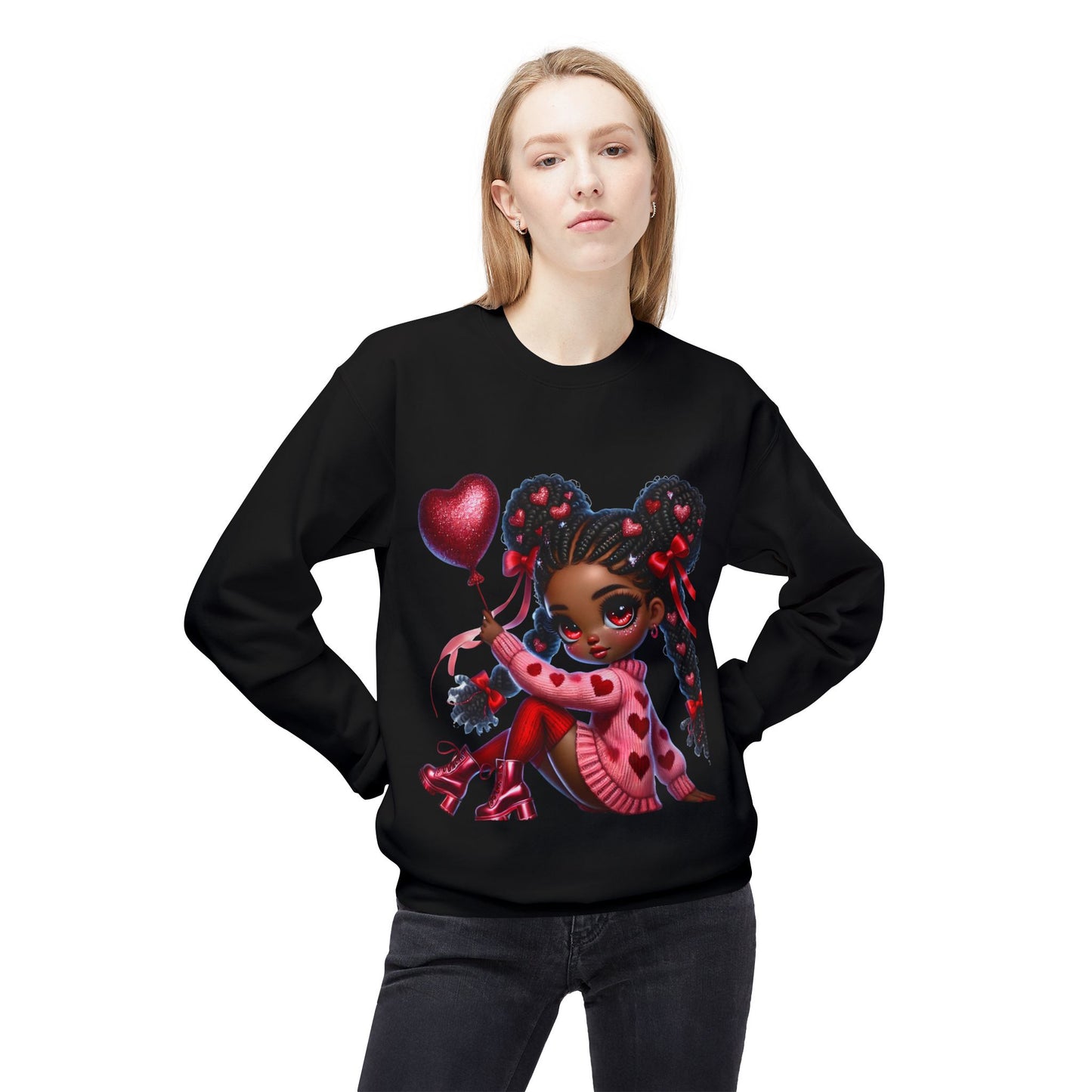 Valentines Unisex Midweight Softstyle Fleece Crewneck Sweatshirt