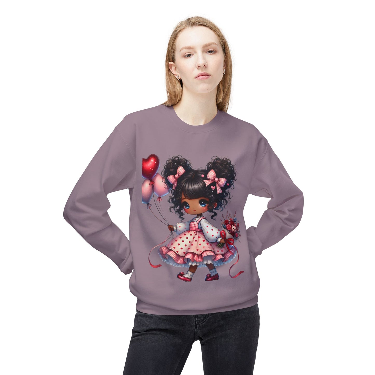 Valentines Unisex Midweight Softstyle Fleece Crewneck Sweatshirt