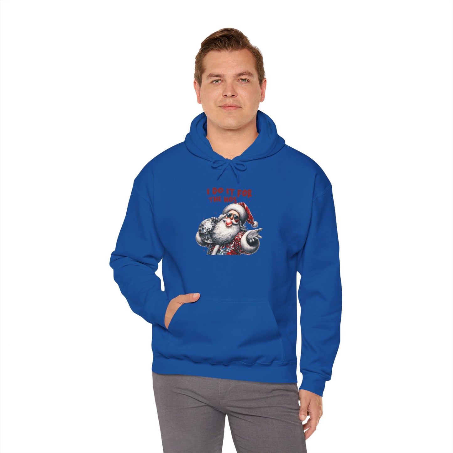 Santa Hoodie - I Do It For The 90s, Christmas Sweatshirt, Unisex Holiday Apparel, Vintage Style Gift, Cozy Winter Wear