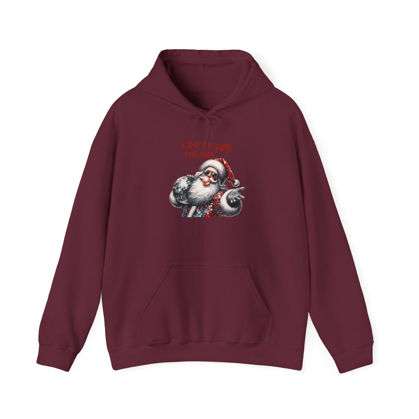 Santa Hoodie - I Do It For The 90s, Christmas Sweatshirt, Unisex Holiday Apparel, Vintage Style Gift, Cozy Winter Wear