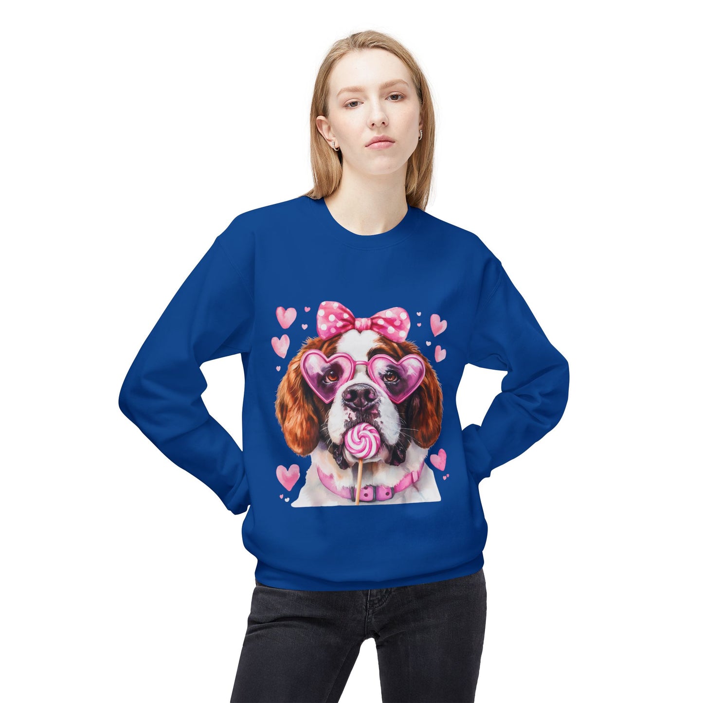 Valentines Unisex Midweight Softstyle Fleece Crewneck Sweatshirt