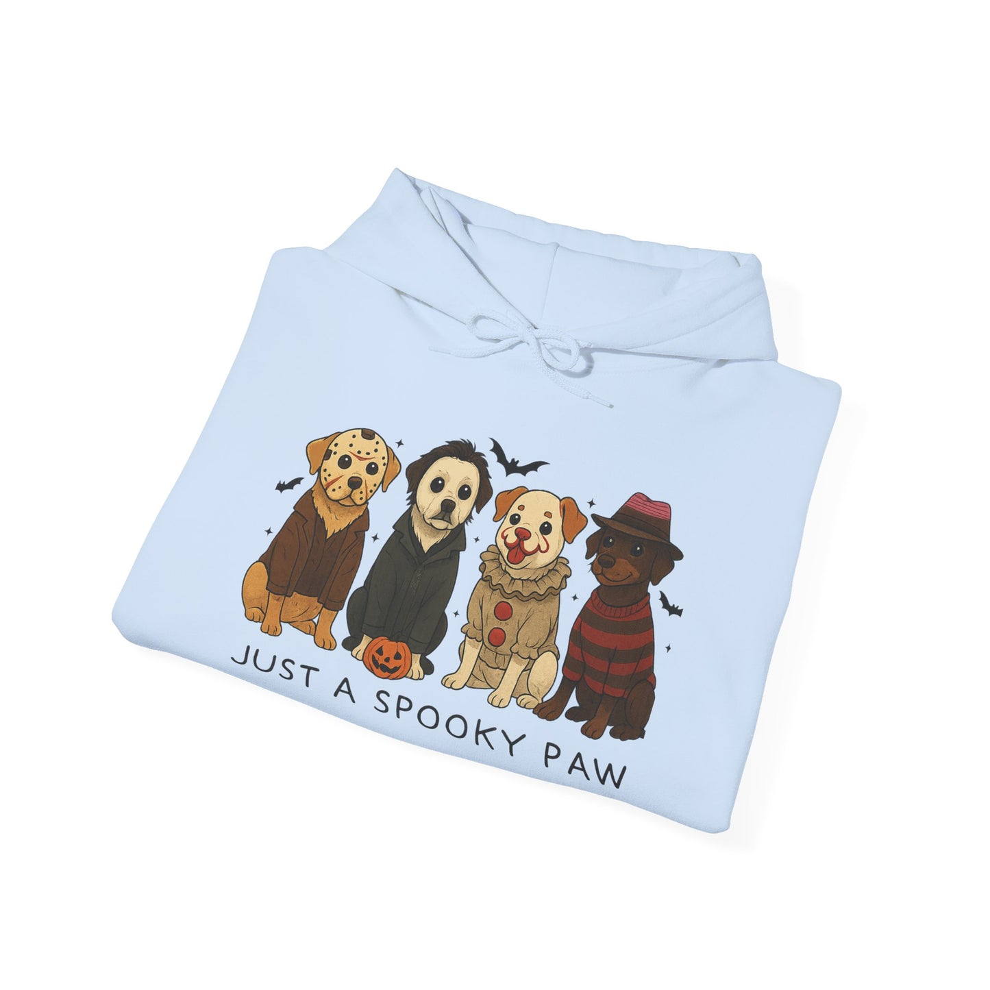 Spooky Paws Unisex Hoodie - Halloween Dog Lover Sweatshirt, Cozy Fall Apparel, Pet Themed Clothing, Gift for Dog Owners, Spooky Season Style