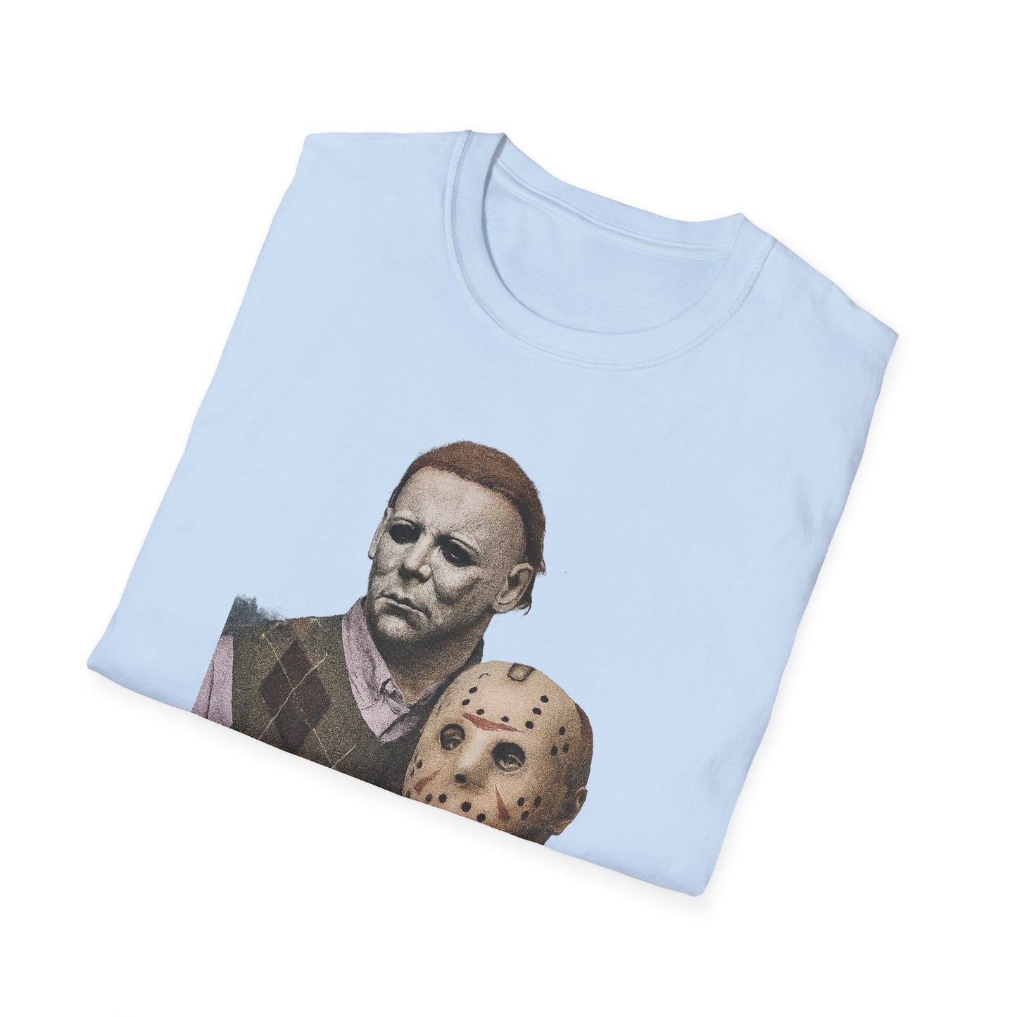 Horror Movie Character T-Shirt | Unisex Softstyle Tee, Scary Graphic Tee, Perfect for Halloween, Horror Fans, Movie Lovers